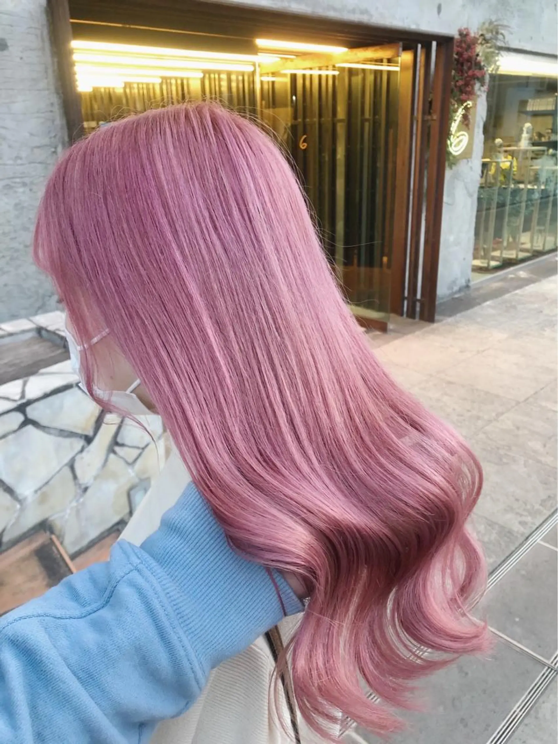 ロング カラー ヘアアレンジ ヘアカラー トリートメント ヘアセット 🩶【推しハイトーン 】yuzu🩶のヘアスタイル