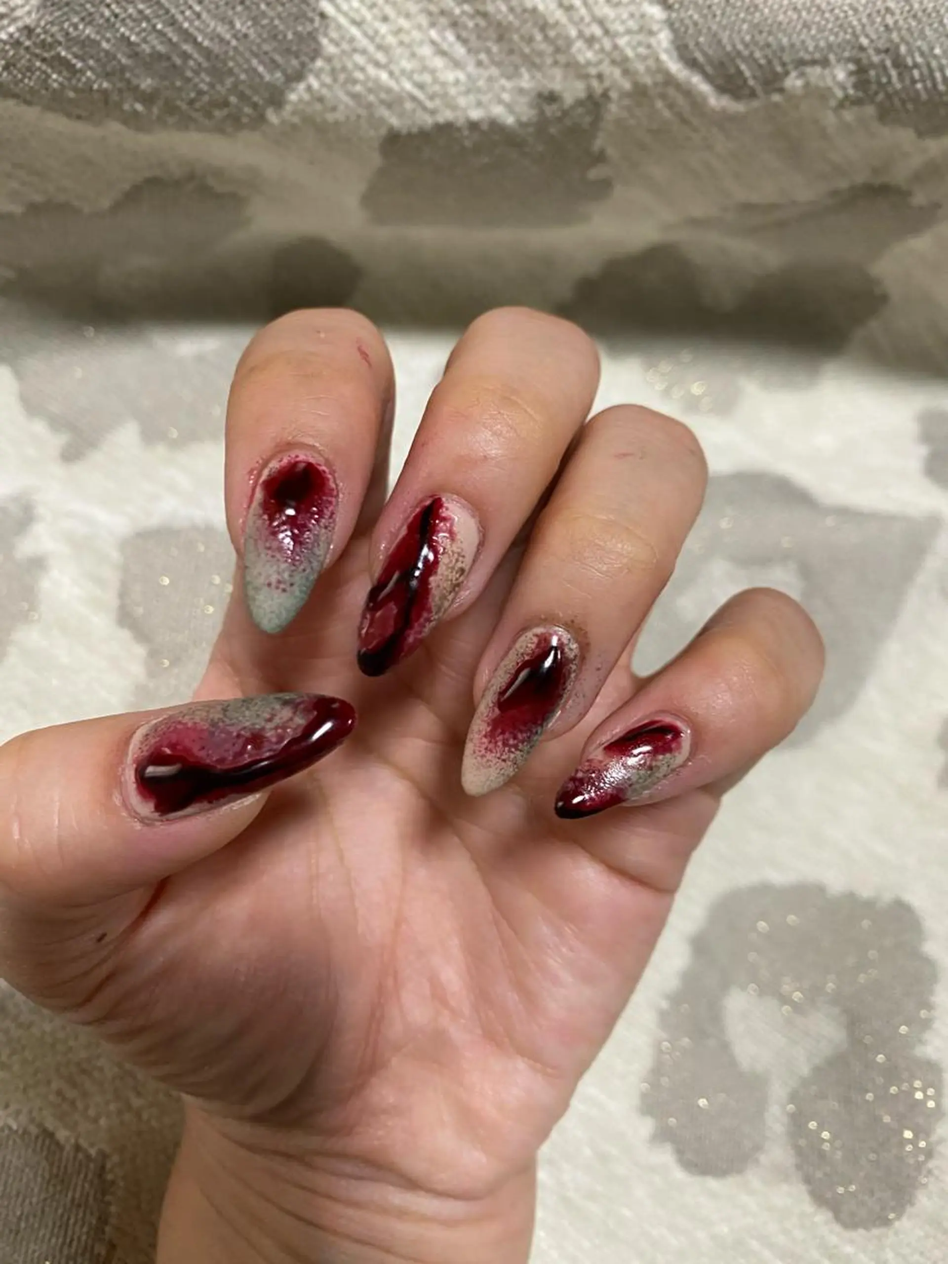 ネイル ハロウィン ハンドネイル 古川 真理枝のネイルデザイン