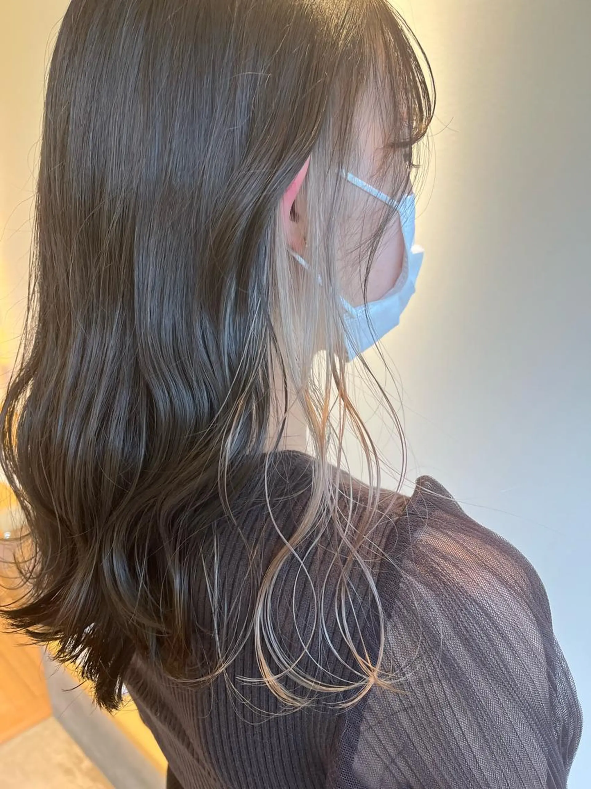 カラー イヤリングカラー 村松 萌のヘアスタイル