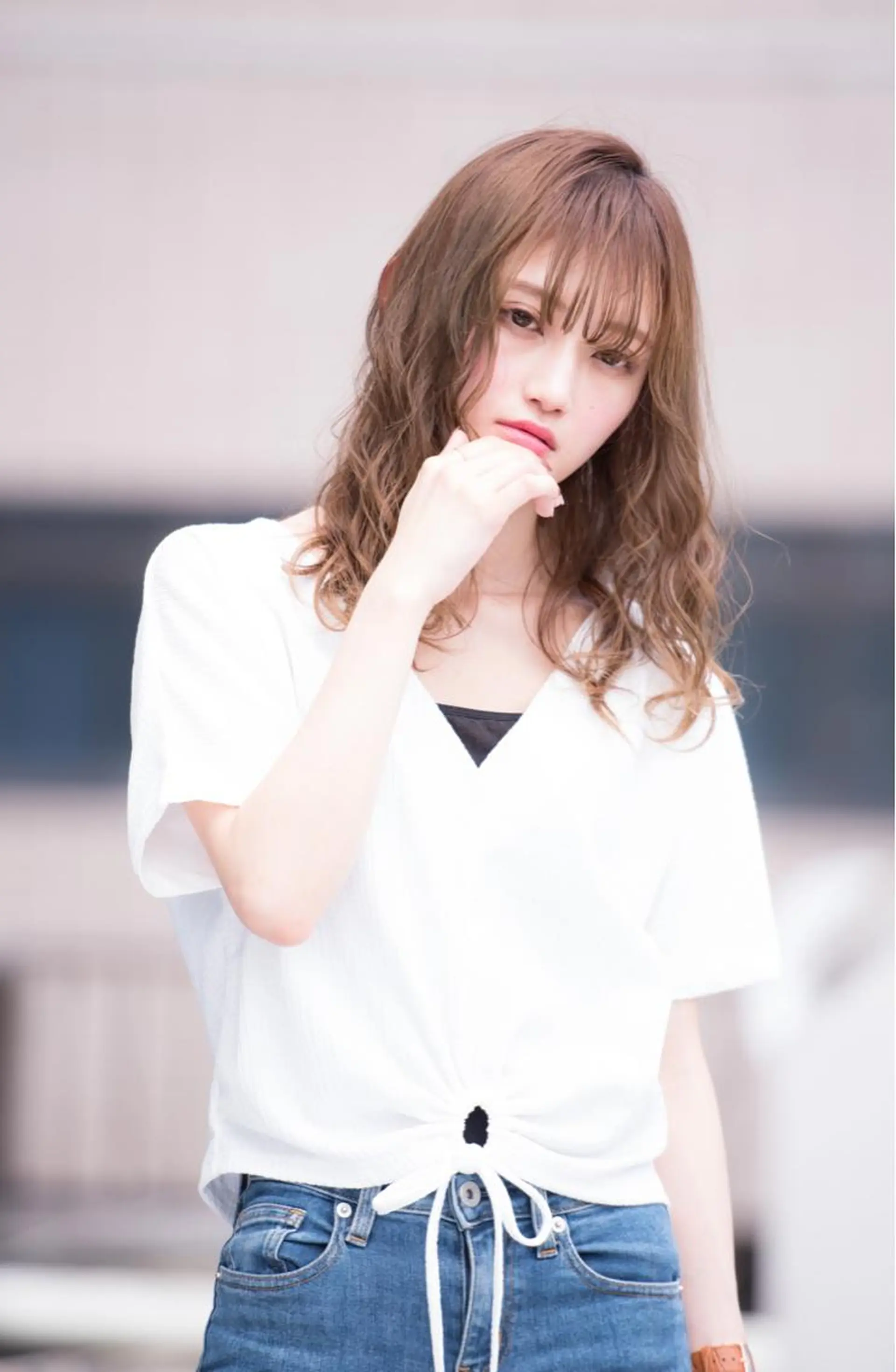 ミディアム カラー パーマ ミディアムパーマ 似合わせカット 髪質改善/艶髪 永山のヘアスタイル