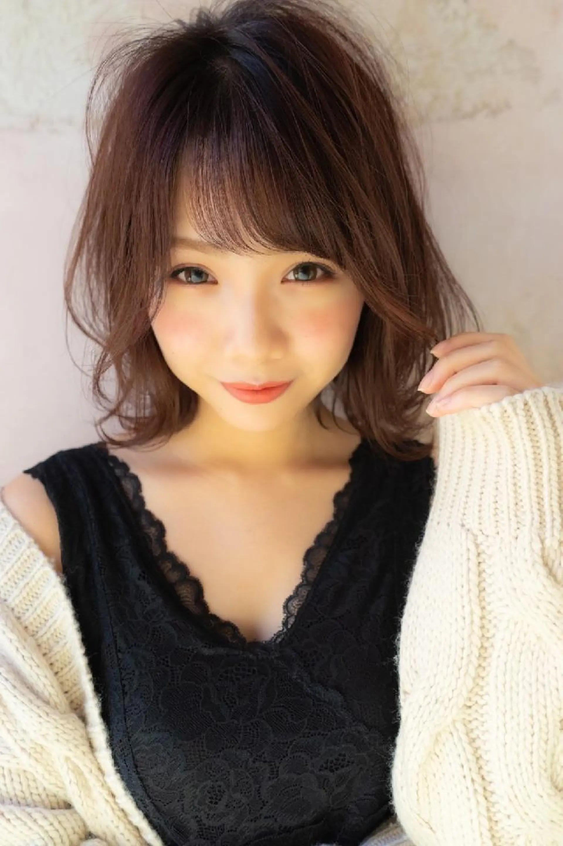 ミディアム カラー アッシュ ピンクカラー ピンクアッシュ ショート、ボブの達人 東康介✨のヘアスタイル