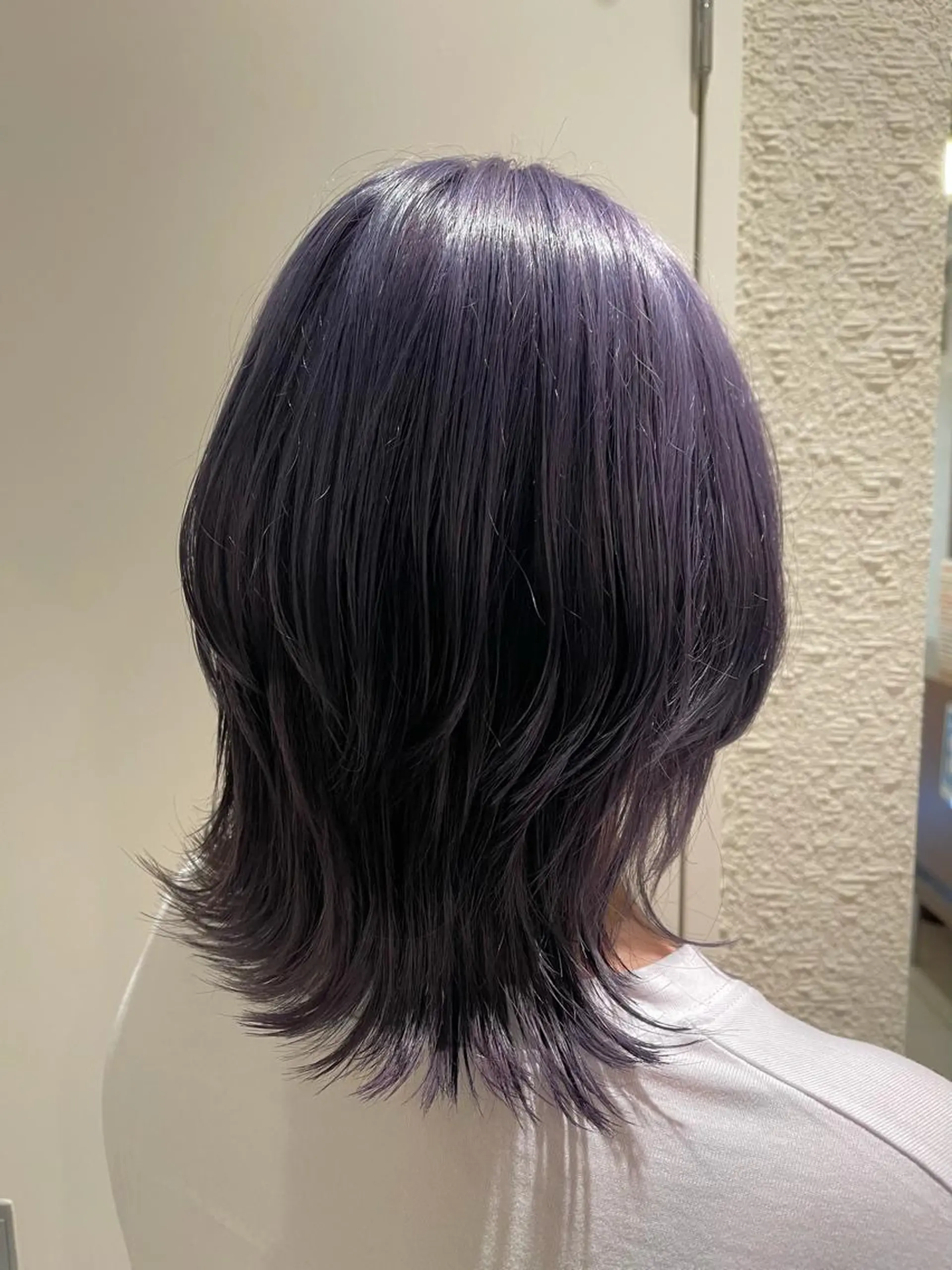 ショート カラー ダブルカラー パープルカラー シルバー ウルフカット カット ヘアカラー アニメオタク美容師✂ miharuのヘアスタイル