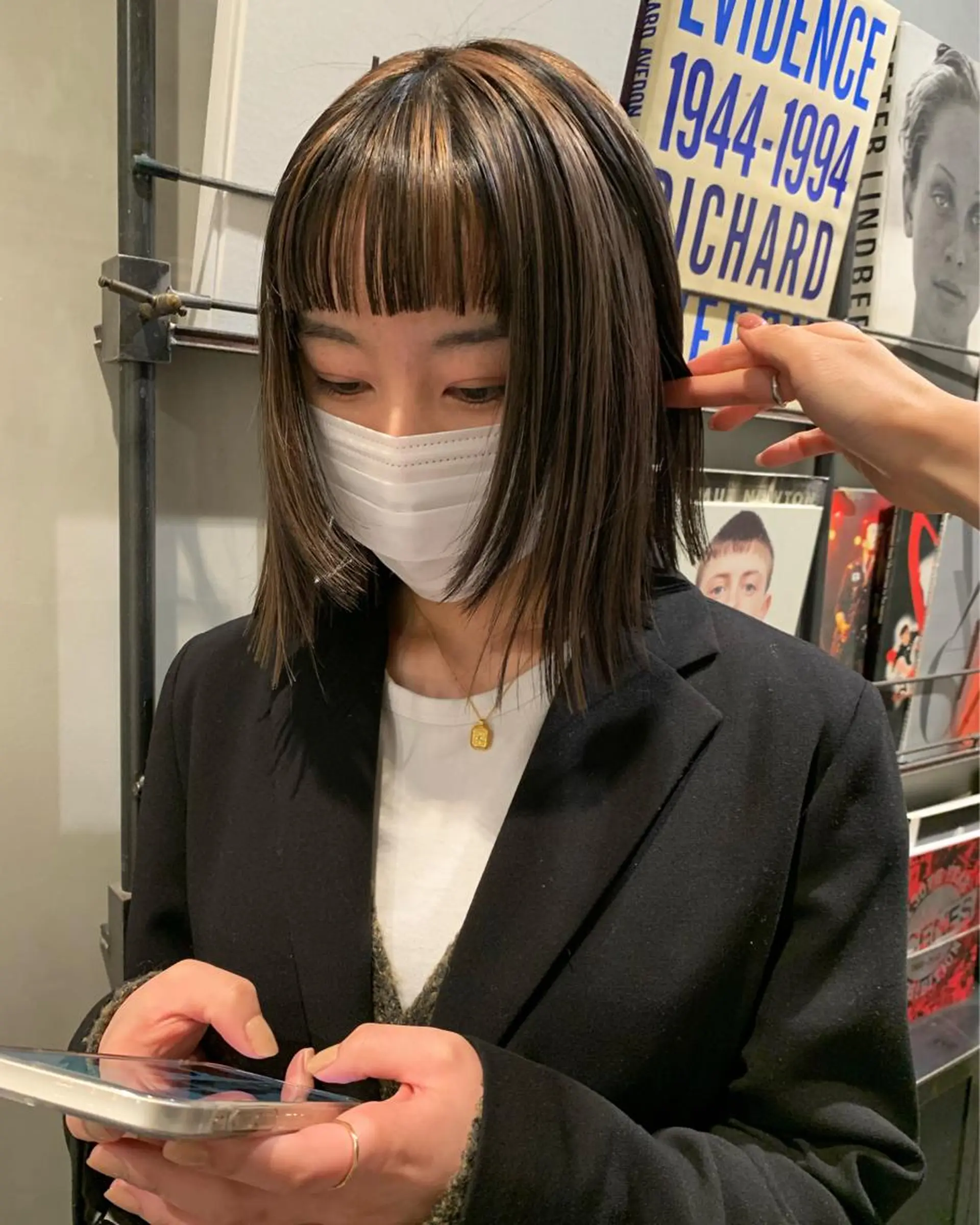 ミディアム カラー ヘアカラー トリートメント アンニュイヘア🪽 ayumiのヘアスタイル