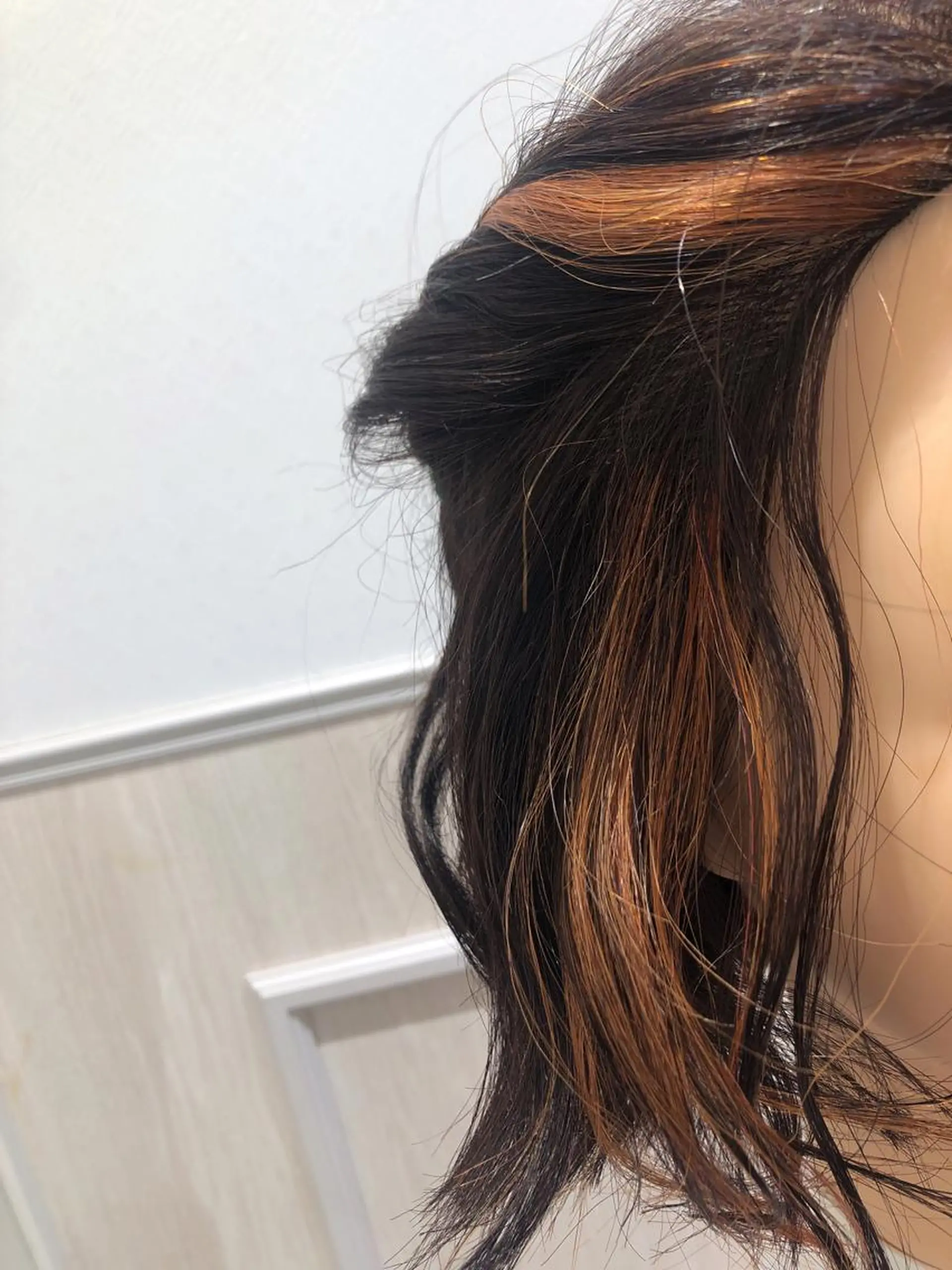 ミディアム カラー イヤリングカラー トリートメント MYA 🤍kanaのヘアスタイル