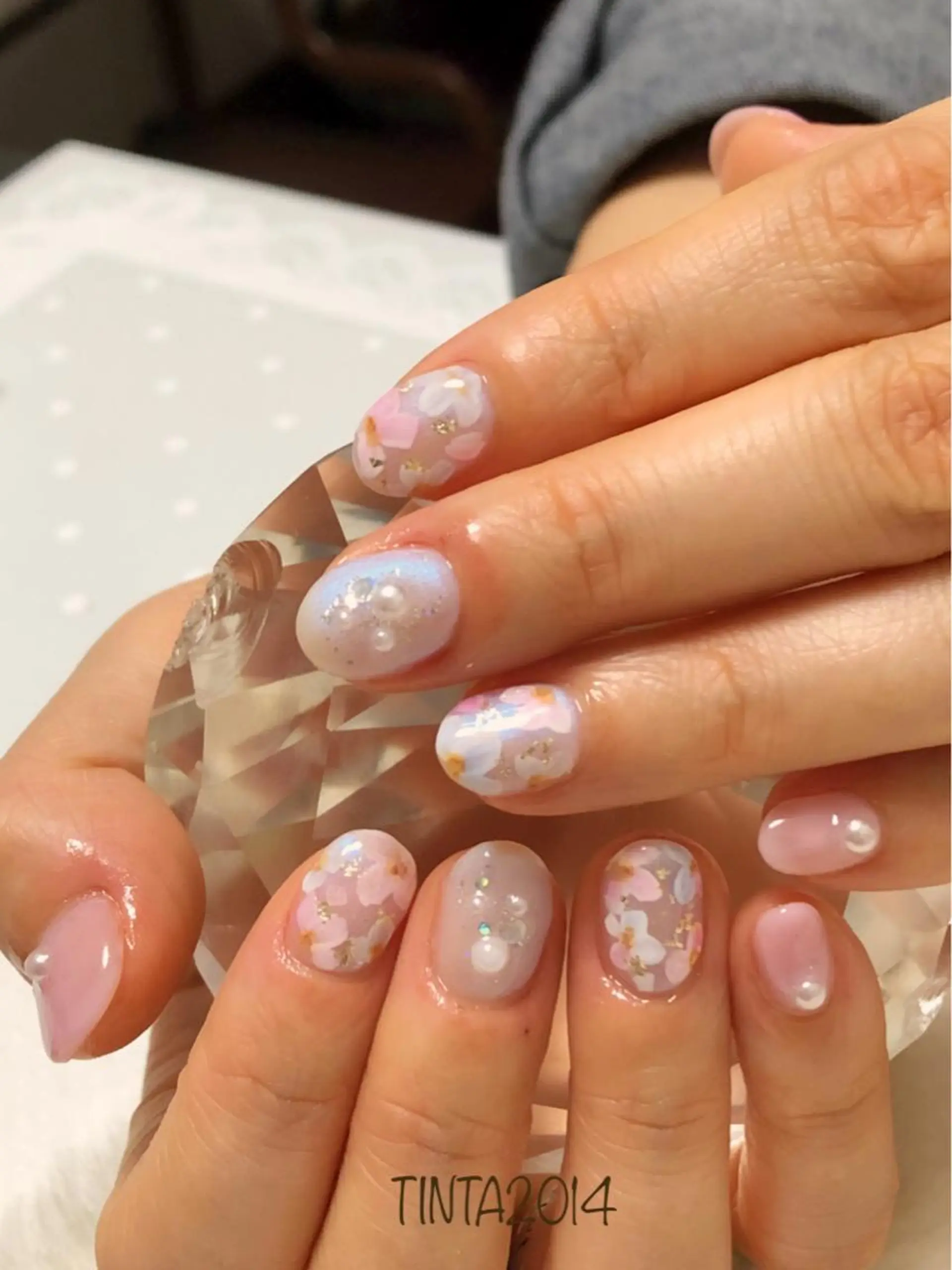 ネイル フラワーネイル ネイルサロン ティンタ所属・馬場 典子のネイルデザイン