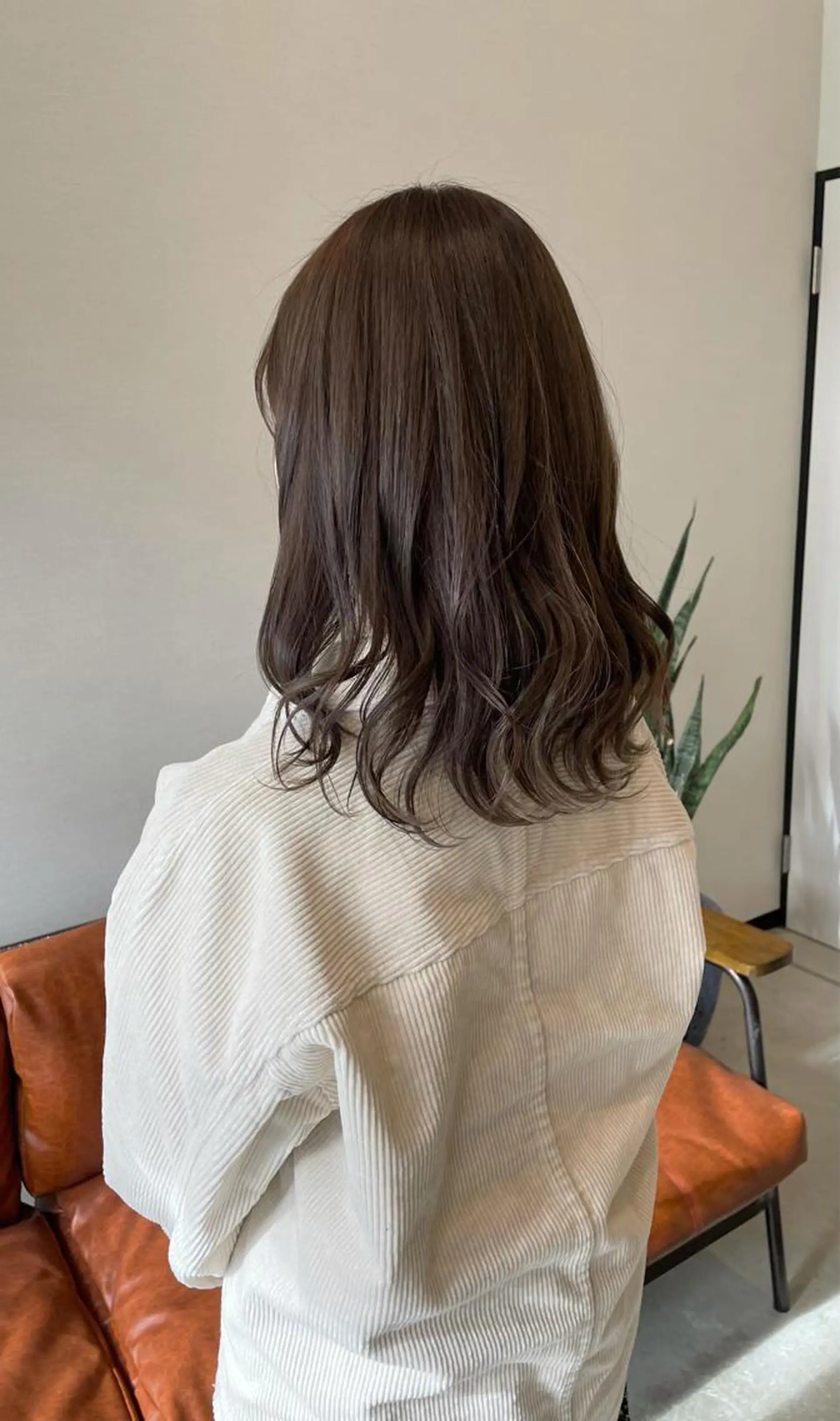 セミロング キノシタ ナオユキのヘアスタイル