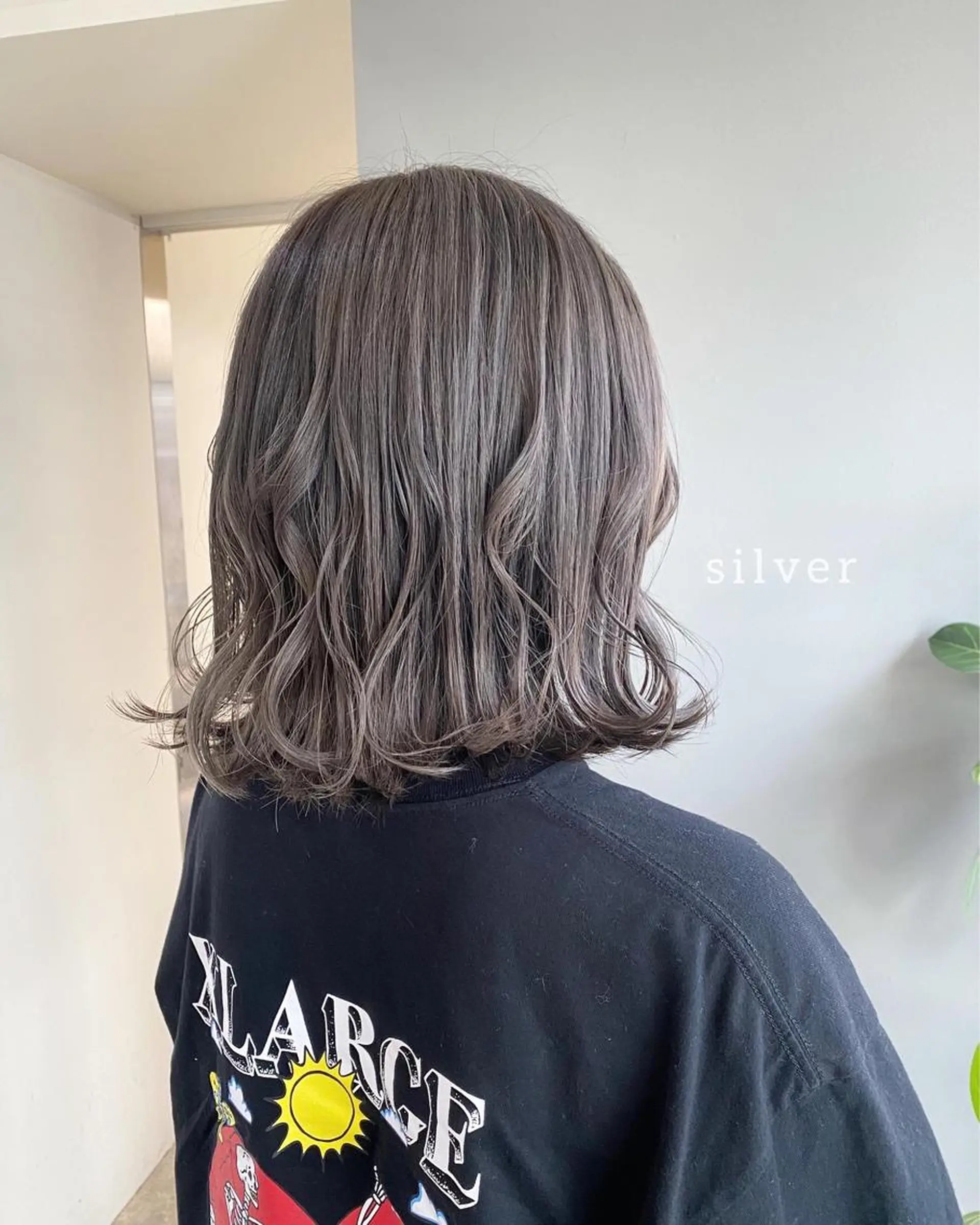 ミディアム カラー ヘアアレンジ ブリーチ ヘアカラー ボブ /ニュアンス/ satomi🧸💖のヘアスタイル