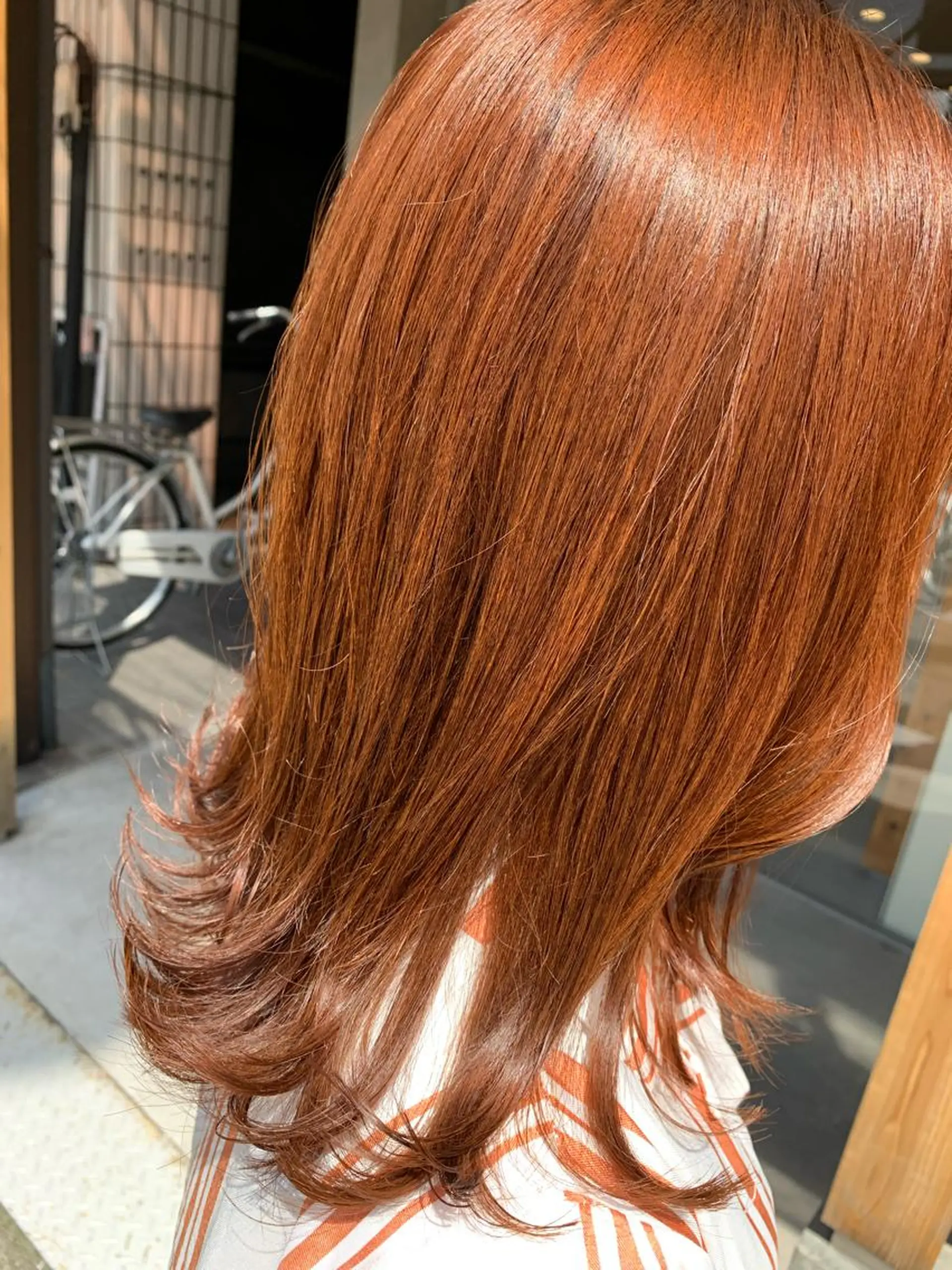 ミディアム カラー ブリーチ ケアブリーチ ダブルカラー ハイライトカラー イルミナカラー ヘアカラー トリートメント オクミヅキ /髪質改善/梅田🫧のヘアスタイル