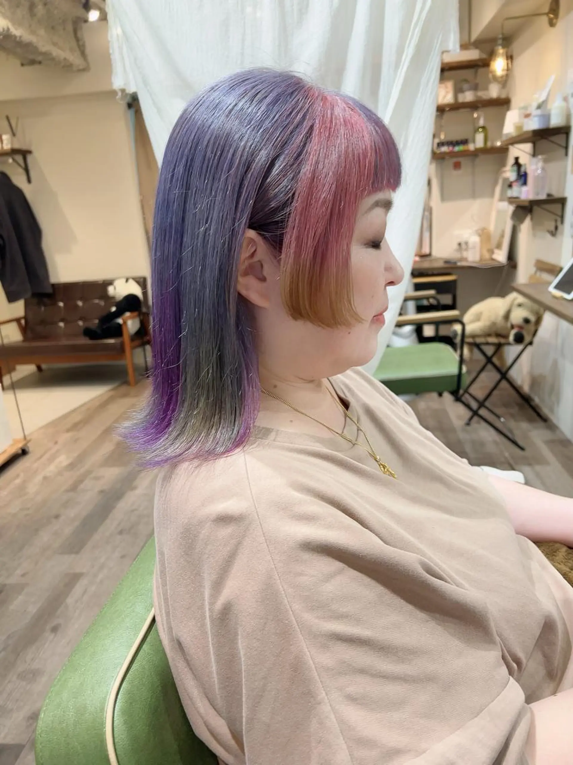 ミディアム カラー カラーパティシエ facce🌼ikoのヘアスタイル