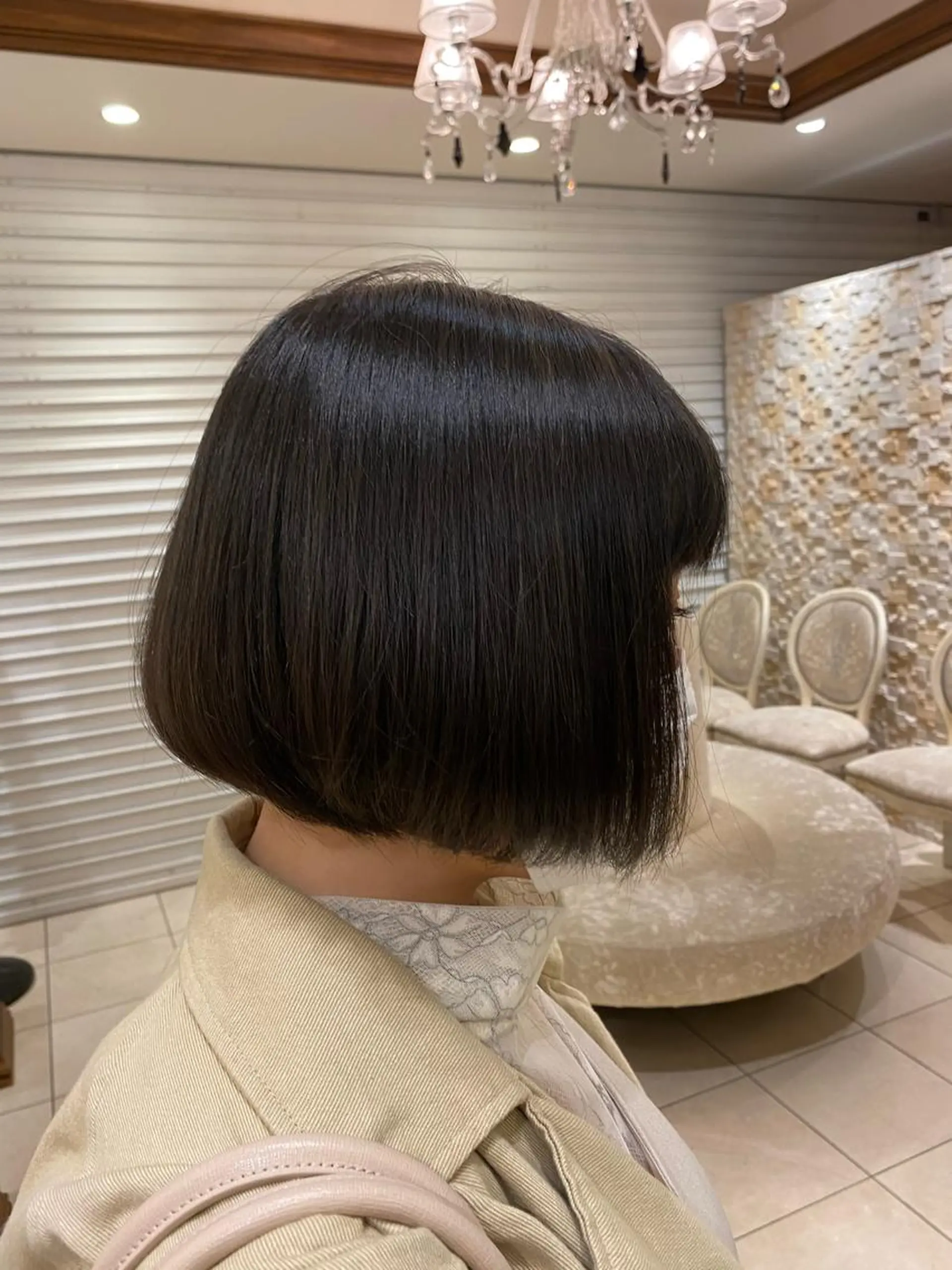 ショート カラー トリートメント 縮毛矯正 トリートメント 地毛風ストレート/ ケアカラー/セキネのヘアスタイル