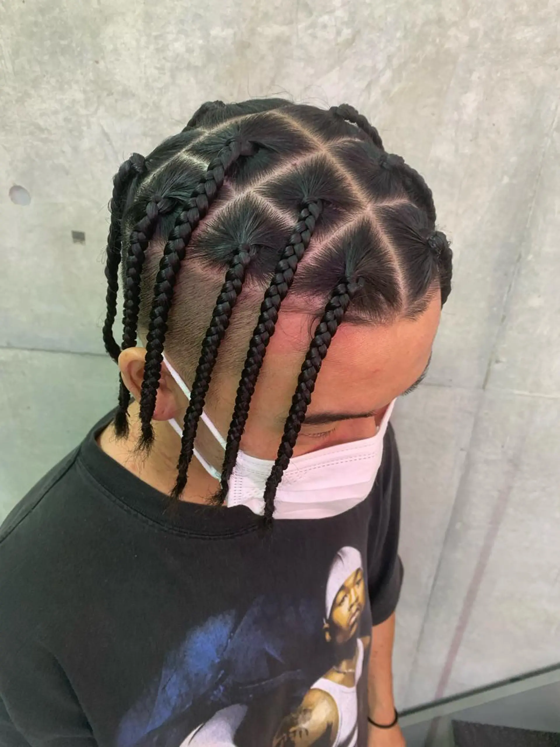 ヘアアレンジ メンズ ヘアセット HARURU🪮✨ ブレイズ海外ヘアのヘアスタイル