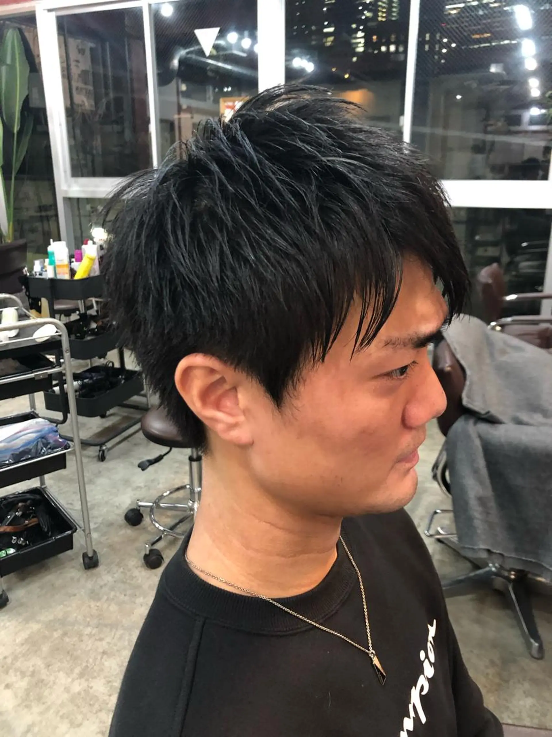 メンズ パーソナルカラー 藤本夢のヘアスタイル