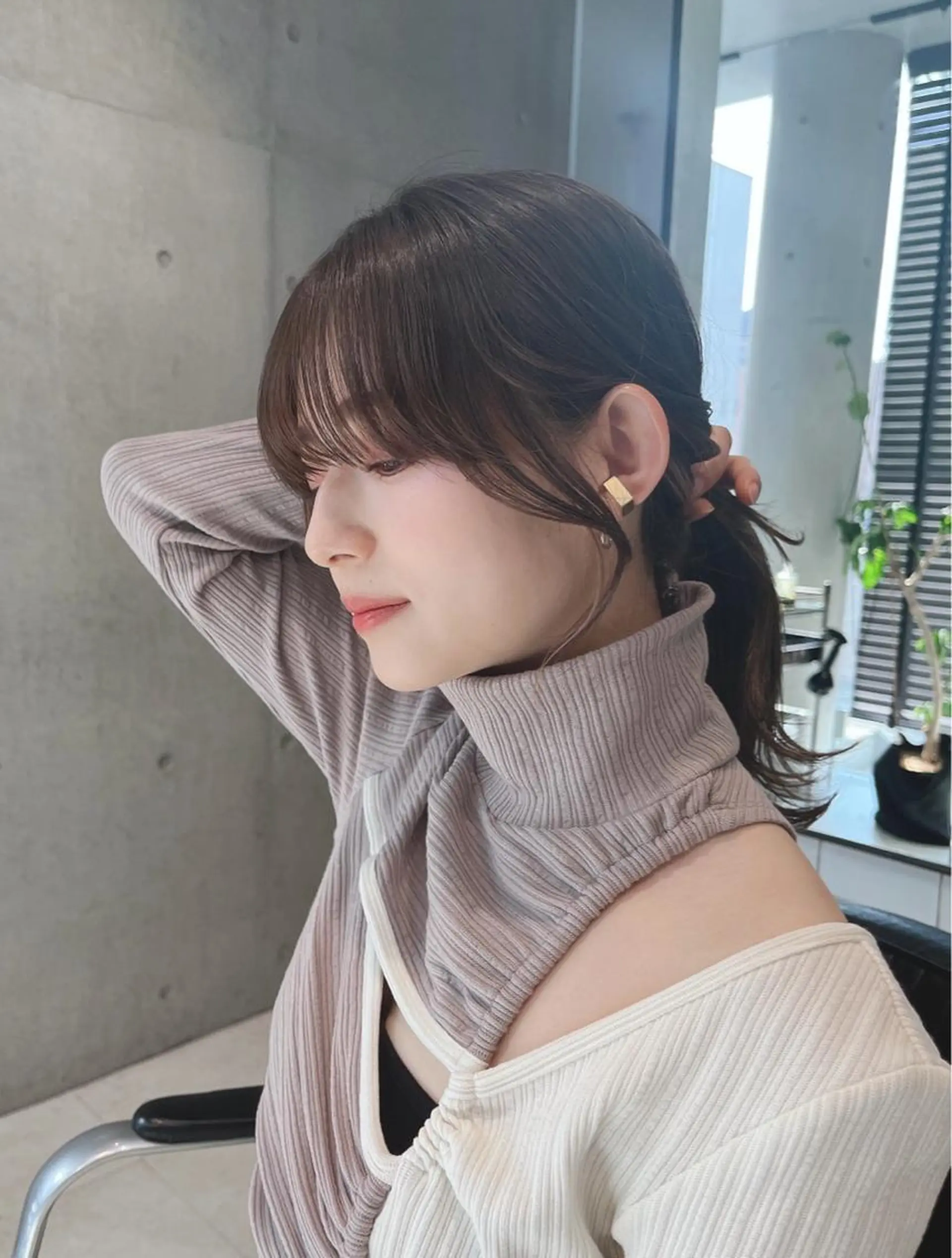 ロング カット ヘアカラー トリートメント 🌫️大人韓国ヘア 🌫️naoyaのヘアスタイル