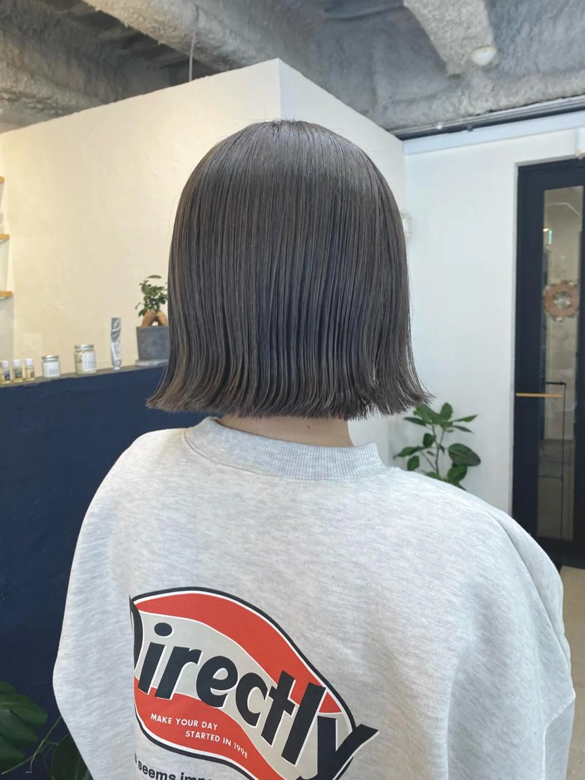 ショート カラー 透明感カラー グレージュ 暖色カラー/天神/ ヘイマサクラのヘアスタイル