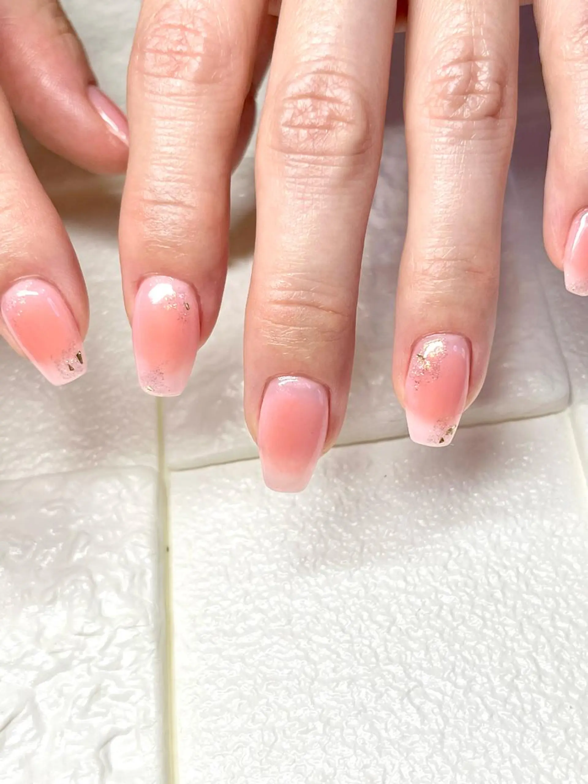 ミディアム ネイル ハンドネイル まり りぃ〜んのネイルデザイン