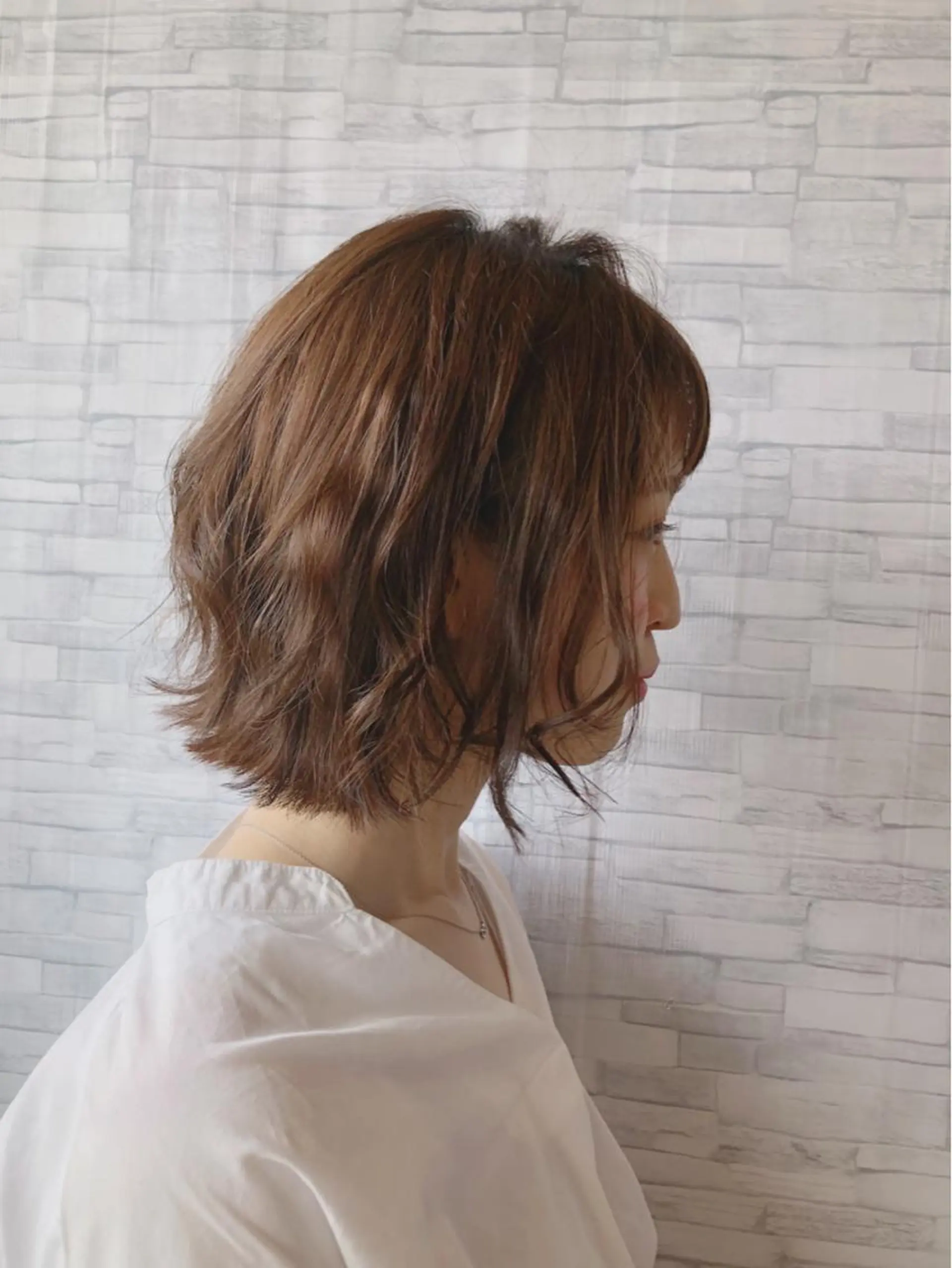 ショート 外ハネヘア 福森 みずきのヘアスタイル