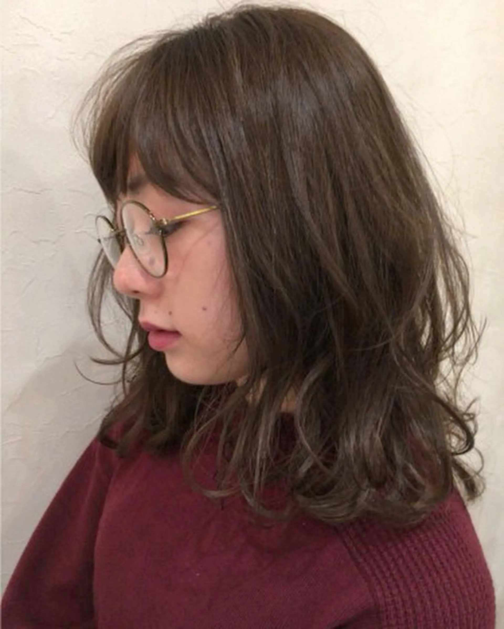 ミディアム カラー nakahara madokaのヘアスタイル