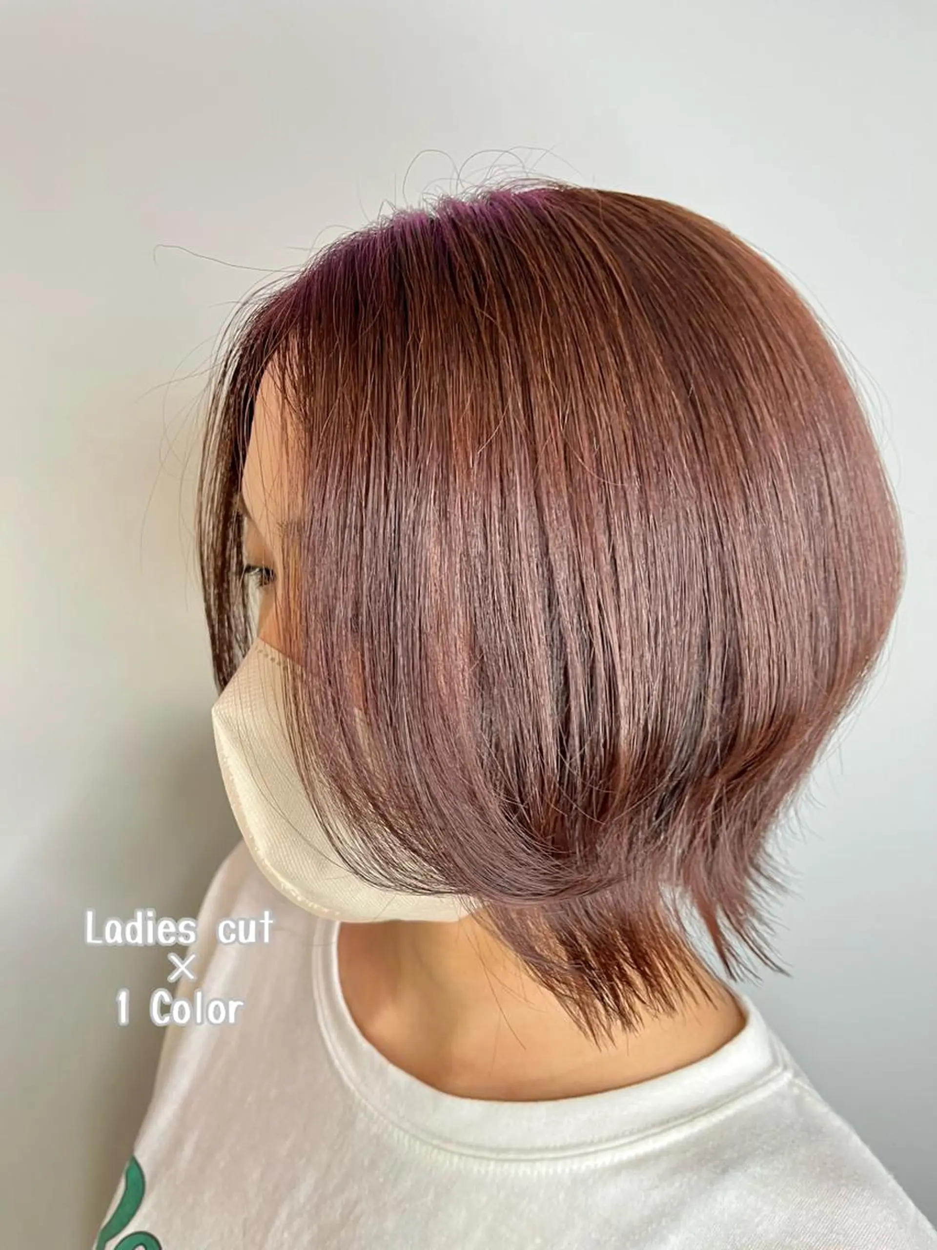 ショート カラー ヘアアレンジ バレイヤージュ ブリーチ 透明感カラー ダブルカラー イヤリングカラー カット ヘアカラー パーマ トリートメント ヘッドスパ ヘアセット ®️レイヤー/透明感 カラー/星野六三四のヘアスタイル