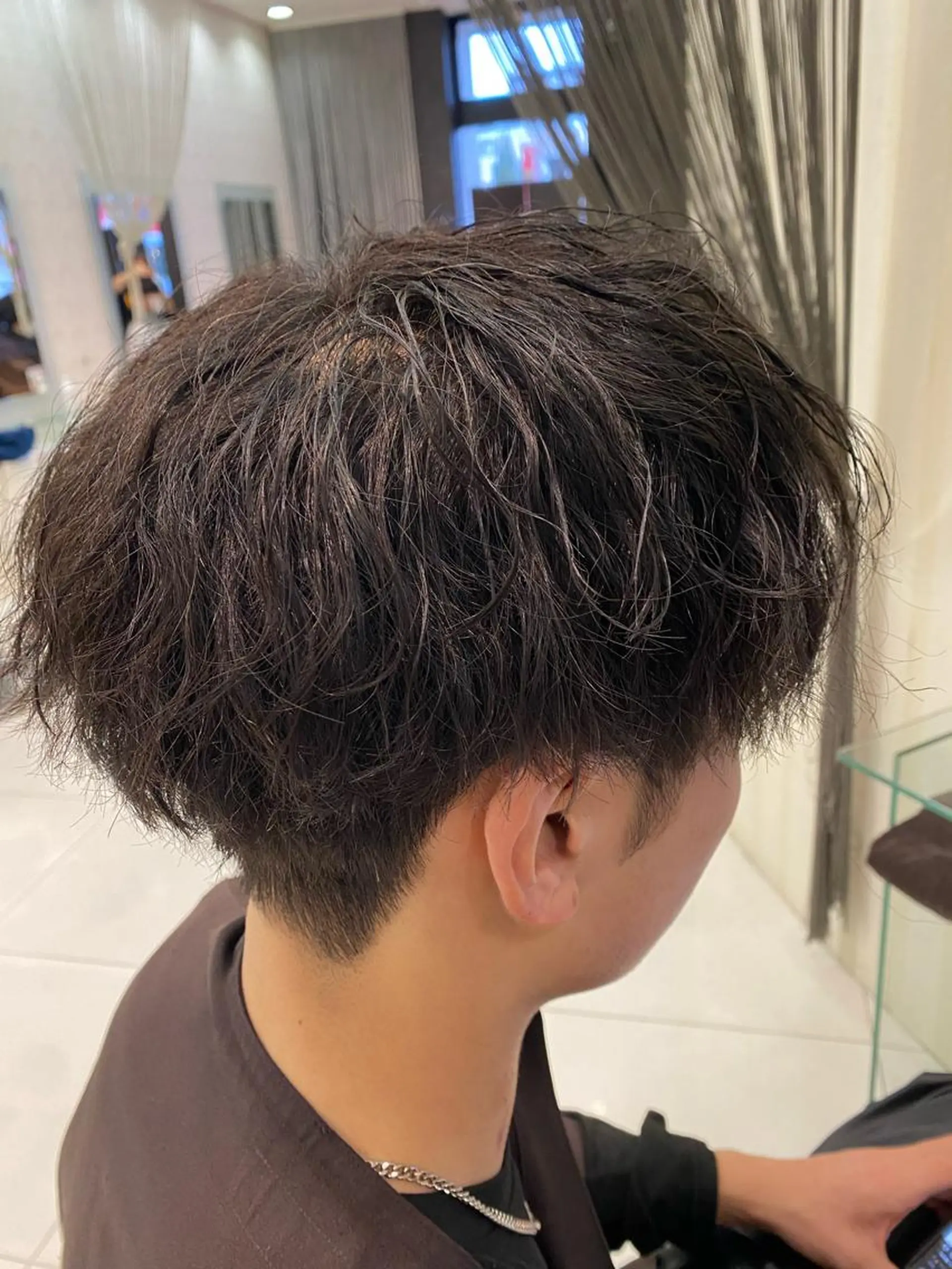 ショート パーマ カット パーマ 及川 歩真のヘアスタイル