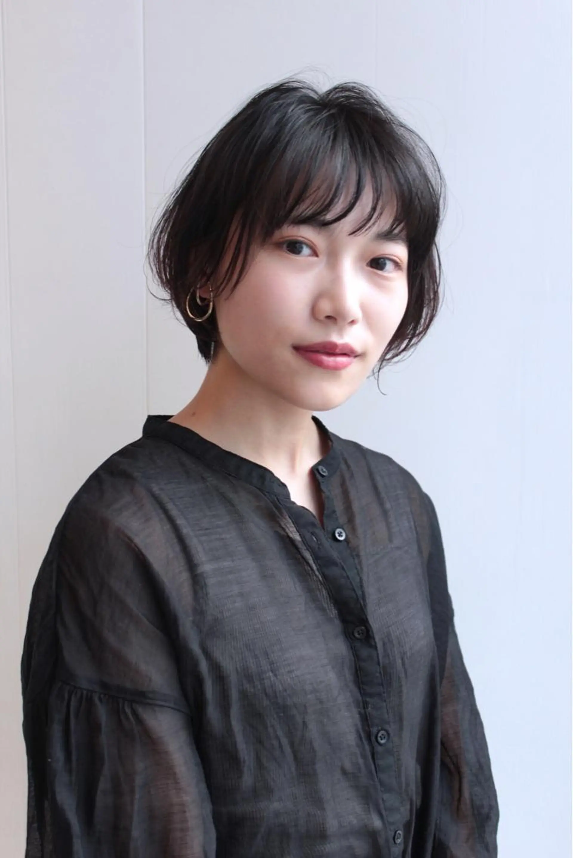 ショート カラー 白髪ぼかしモデル募集 今村理央奈のヘアスタイル