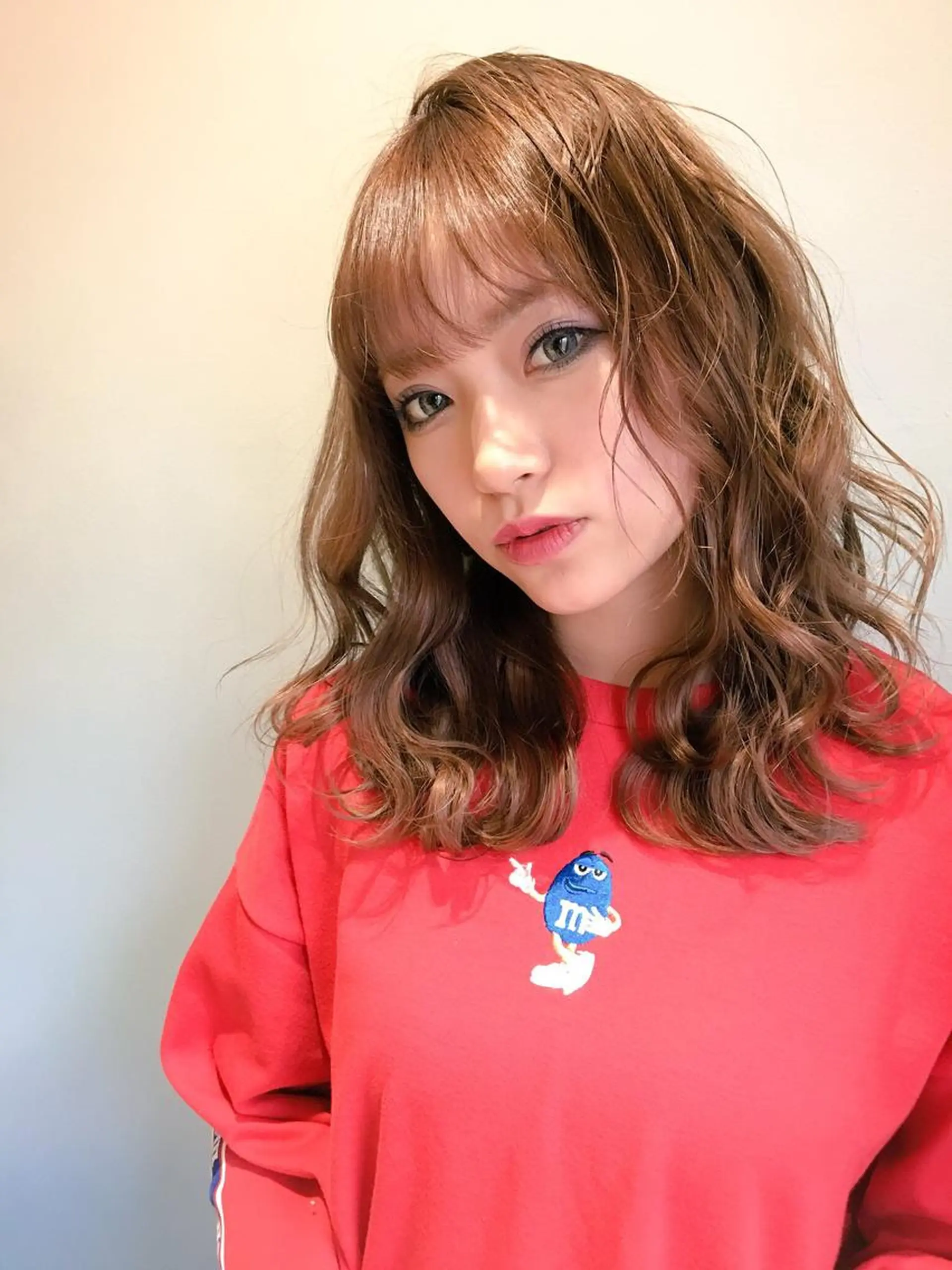 セミロング カラー 🌈評価No.1🌈 艶髪カラー❌エクステのヘアスタイル