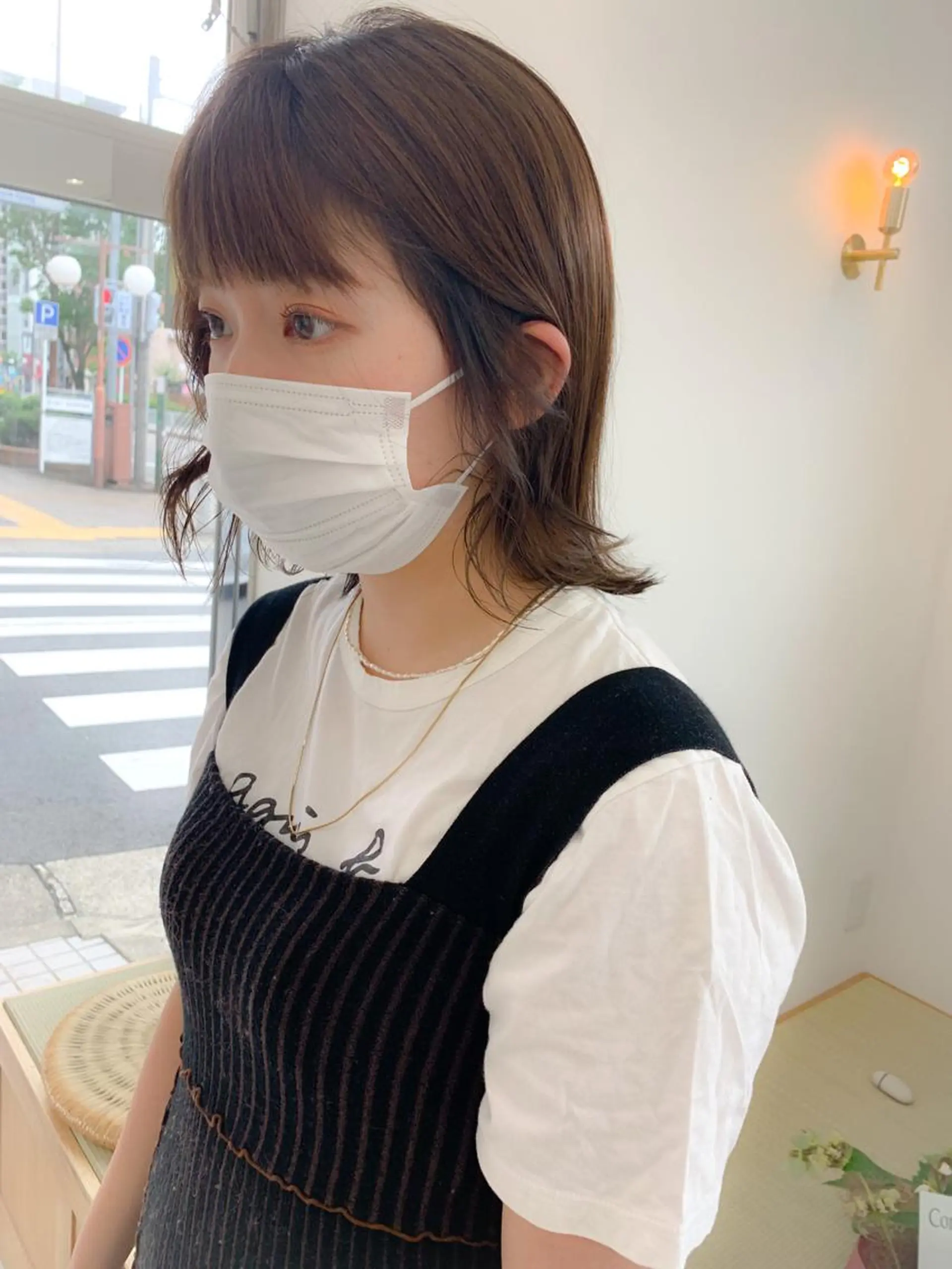 ミディアム ボブ SALOWIN 名古屋所属・パーマ落とし/ パーマ特化/丹羽舜太のヘアスタイル