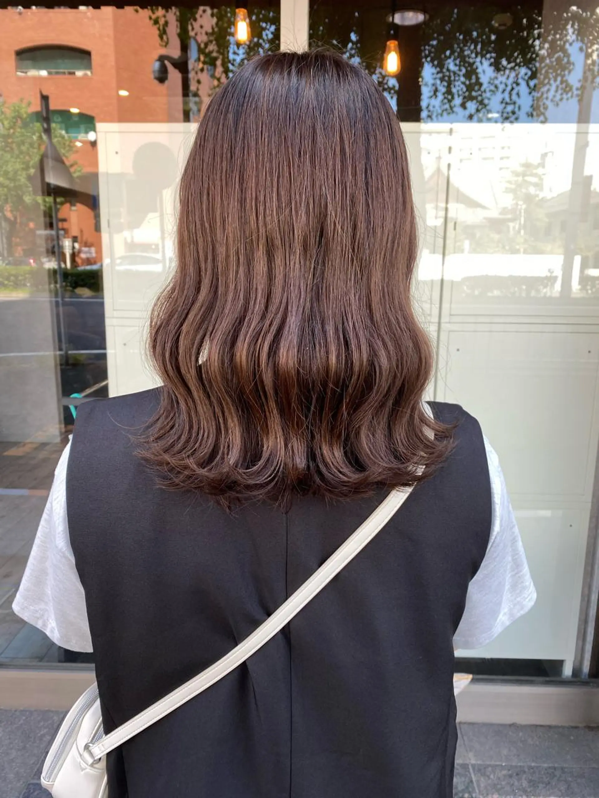 ミディアム カラー ベージュカラー イチカワ ミオ/ minim hairのヘアスタイル