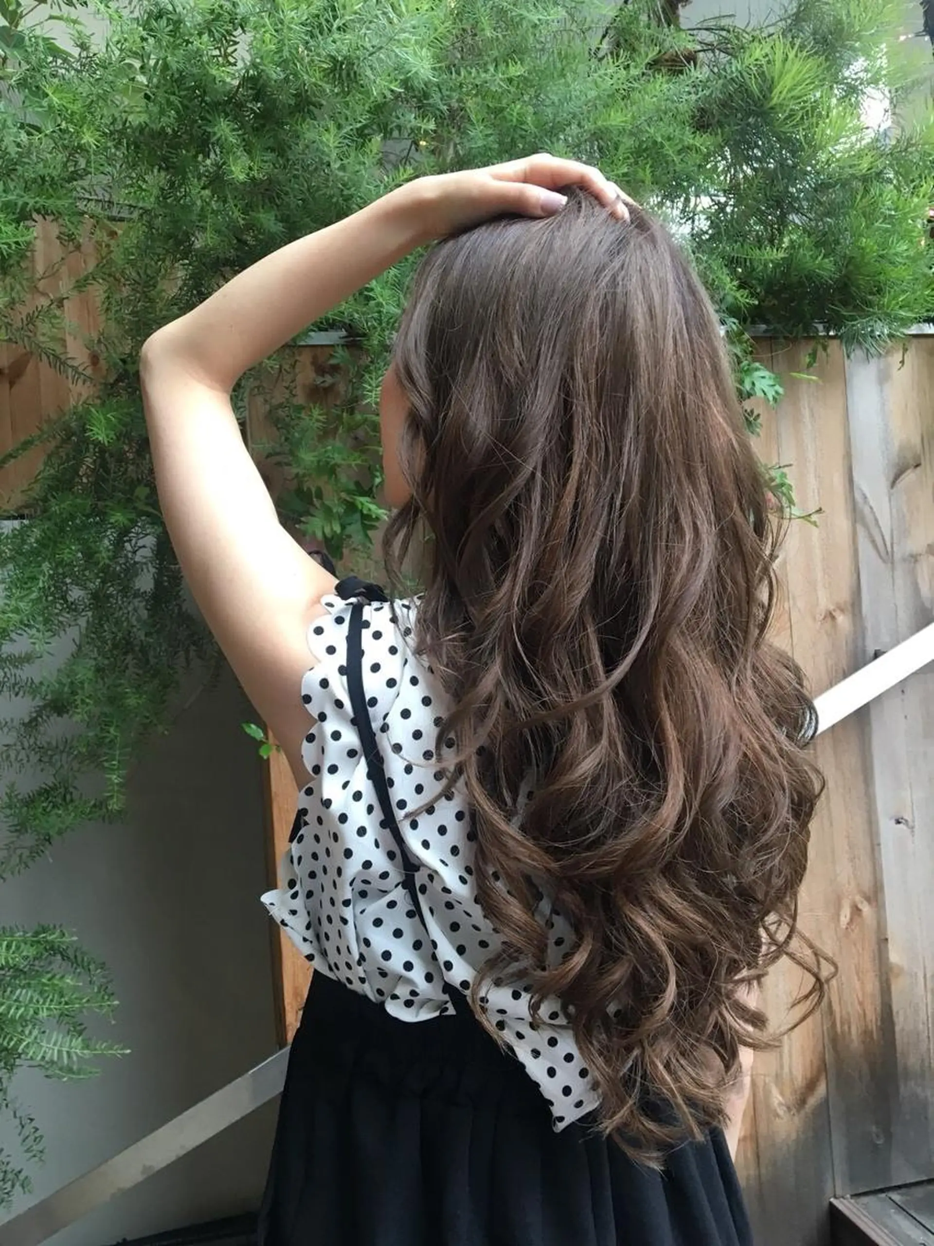 セミロング カラー パーマ ヘアアレンジ Device ディバイスのヘアスタイル