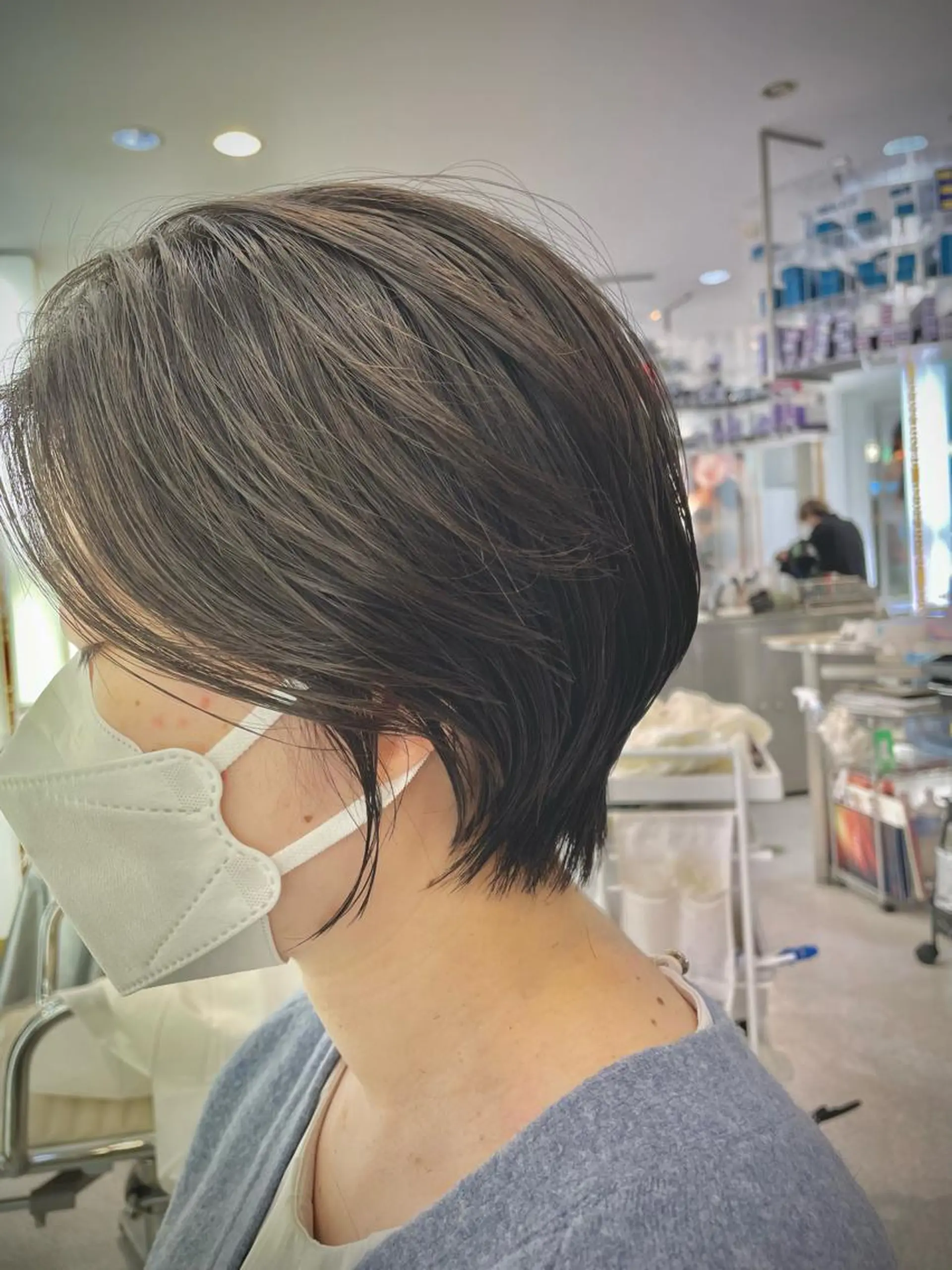 ショート Ms.CHARM【ミズチャーム】所属・韓国/レイヤーカット 顔周り/廣瀬達哉のヘアスタイル