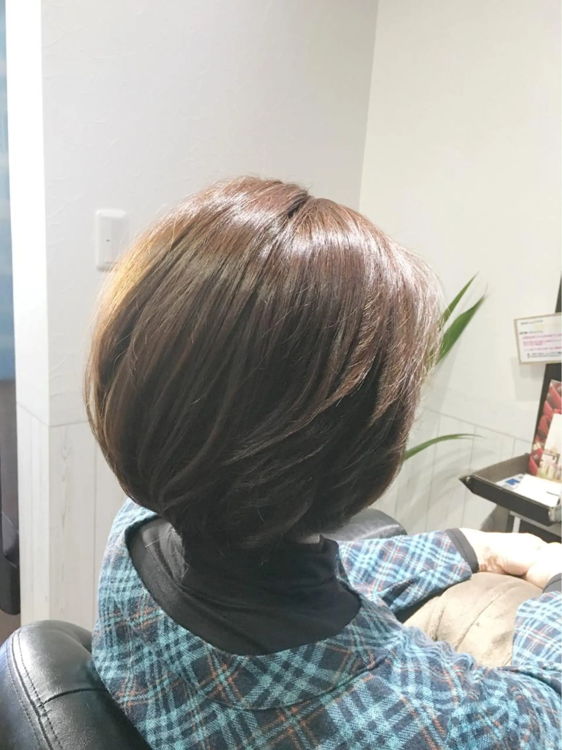 ショート パーマ ワンレンボブ ボブ ストレートパーマ Rise Heart 中村 裕介のヘアスタイル