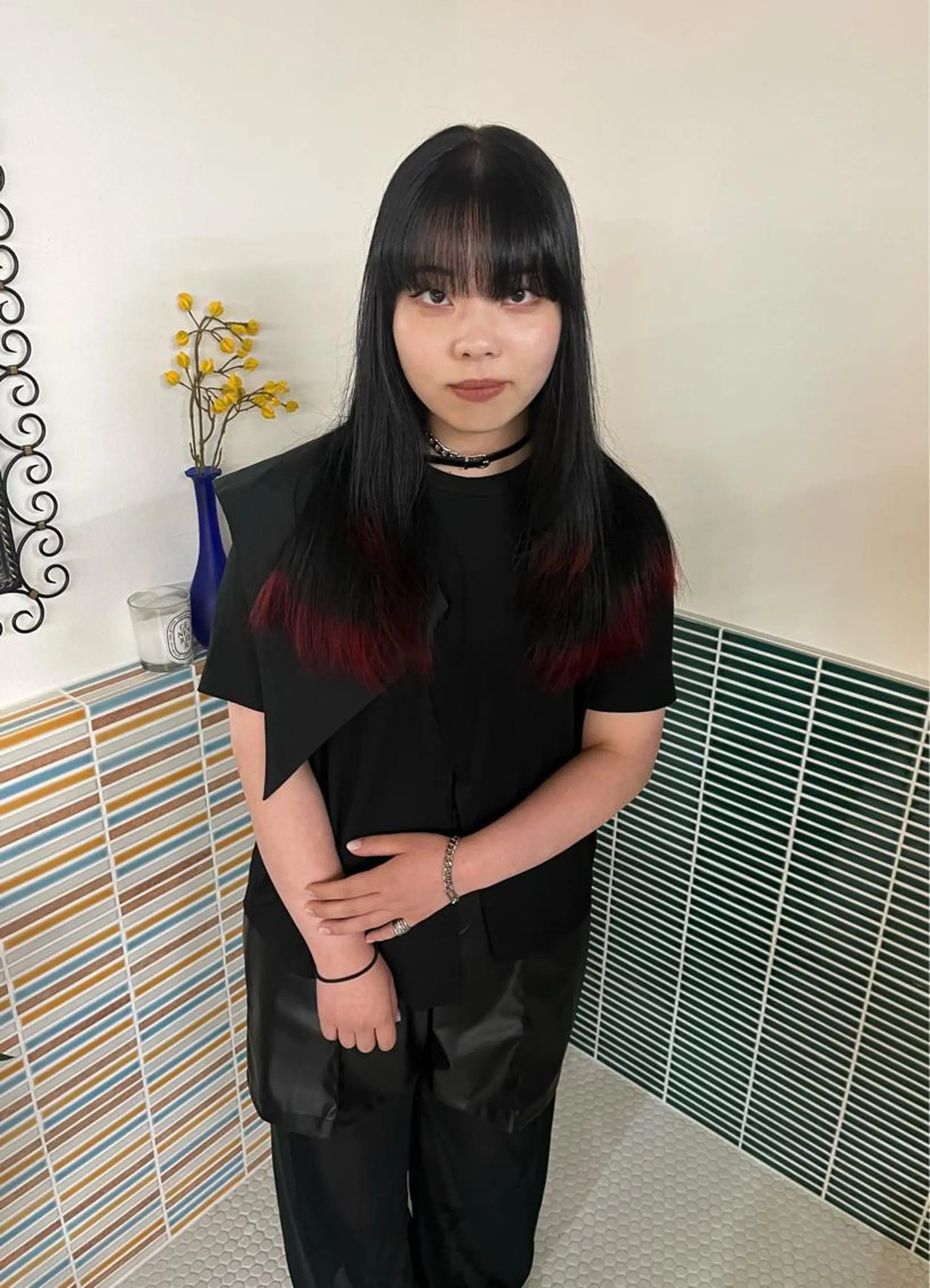 ロング カラー ブリーチ ヘアカラー トリートメント 🩷ハイトーン透明感 レイヤー🩷ユリカのヘアスタイル