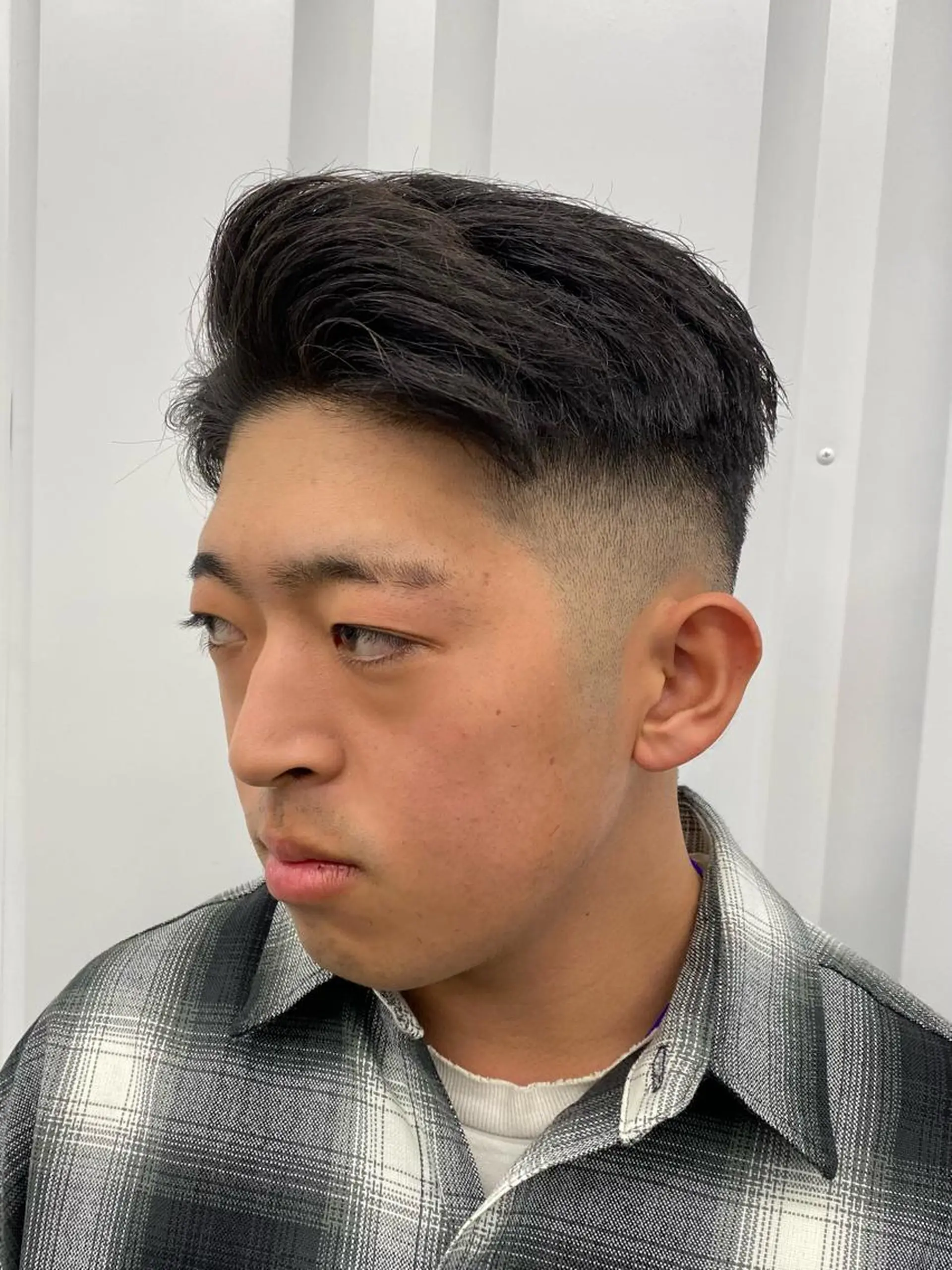 ショート ヘアアレンジ メンズ アップバング フェードカット カット ［似合わせヘア］ ✂︎OGURO✂︎のヘアスタイル