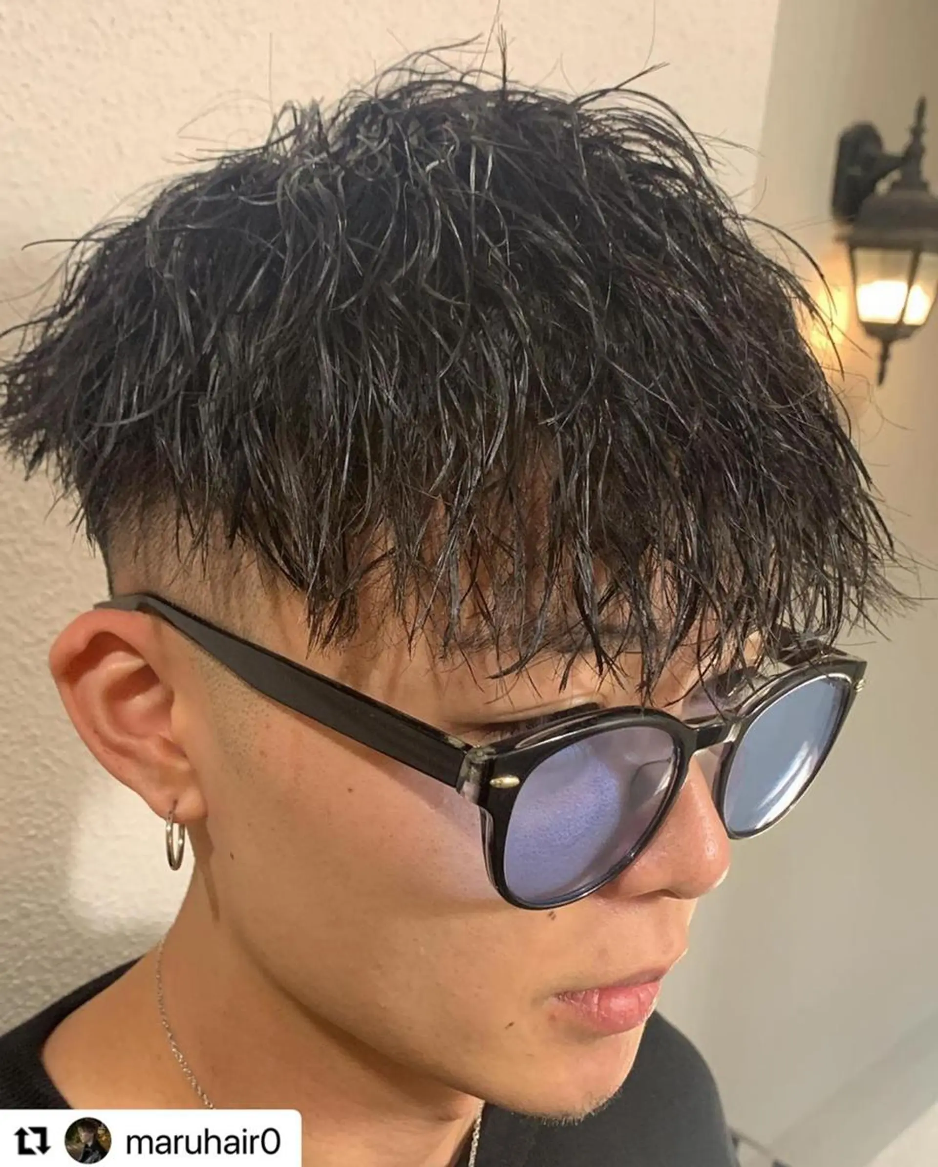 ショート カラー パーマ メンズ メンズバレイヤージュ メンズブリーチ メンズハイライト メンズハイトーン メンズインナーカラー 🩷Eny terrace🩷のヘアスタイル