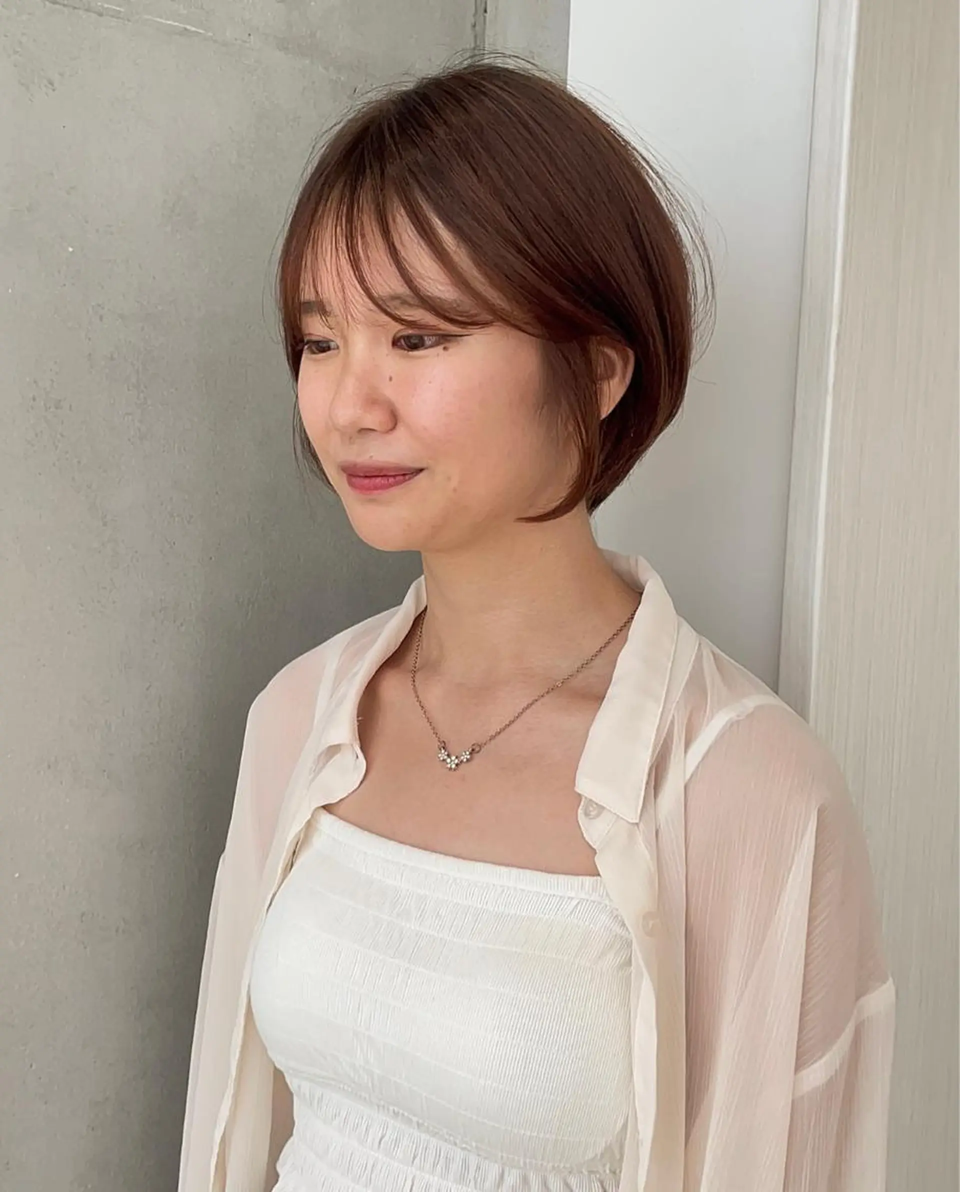 ショート カラー ブラウンカラー オレンジ オレンジブラウン ショートヘア Say.Ree所属・🐣Say.ree ひらいで ななみ🐣のヘアスタイル