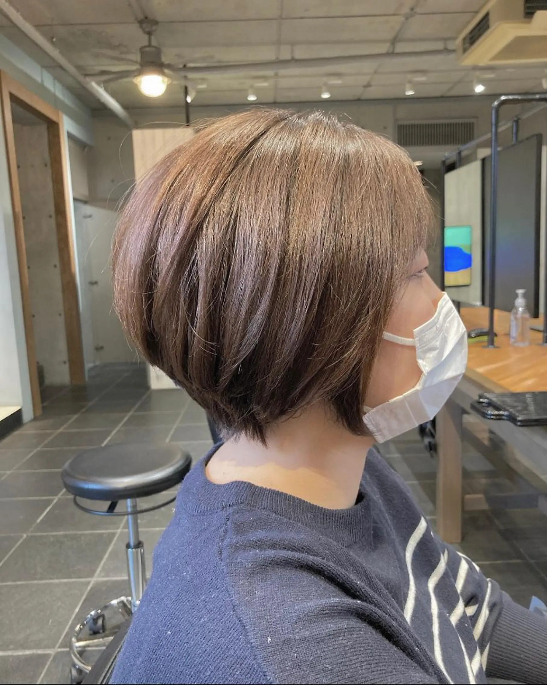 ショート カラー は まべのヘアスタイル