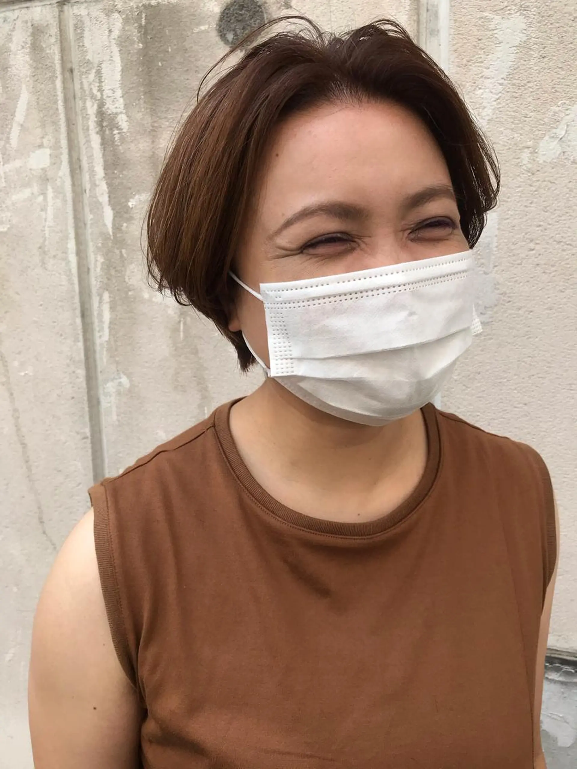 ショート カット ヘアカラー ヘッドスパ さの あやねのヘアスタイル