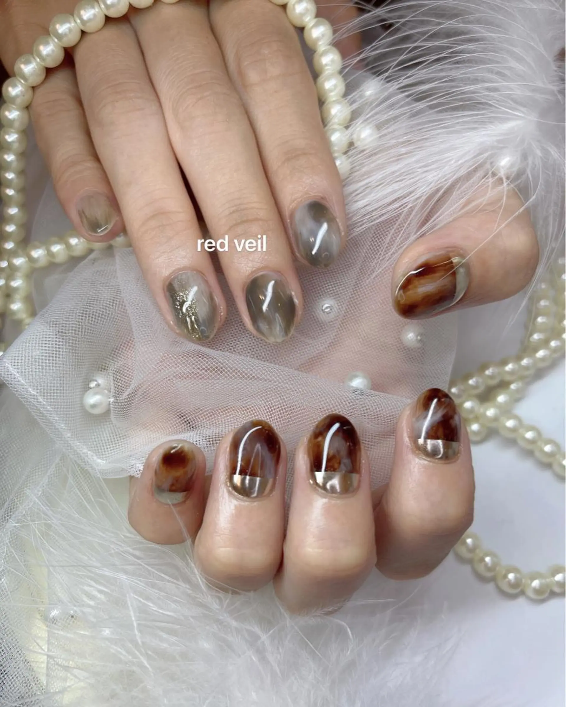 ショート ネイル ハンドネイル 長さ出し専門 nynaのネイルデザイン