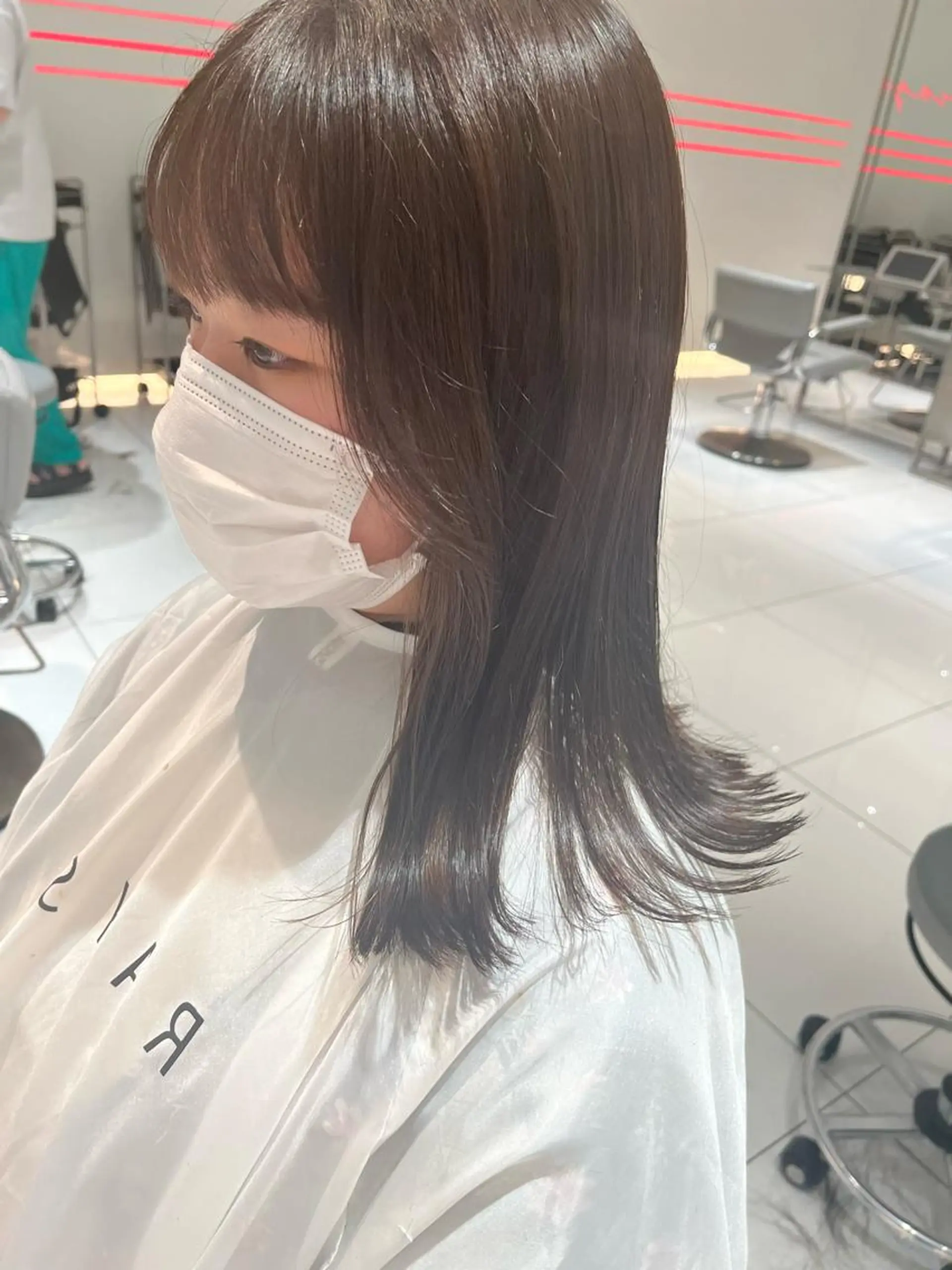 セミロング 顔周りカット 小顔カット BAROQUE gotou 🌙のヘアスタイル