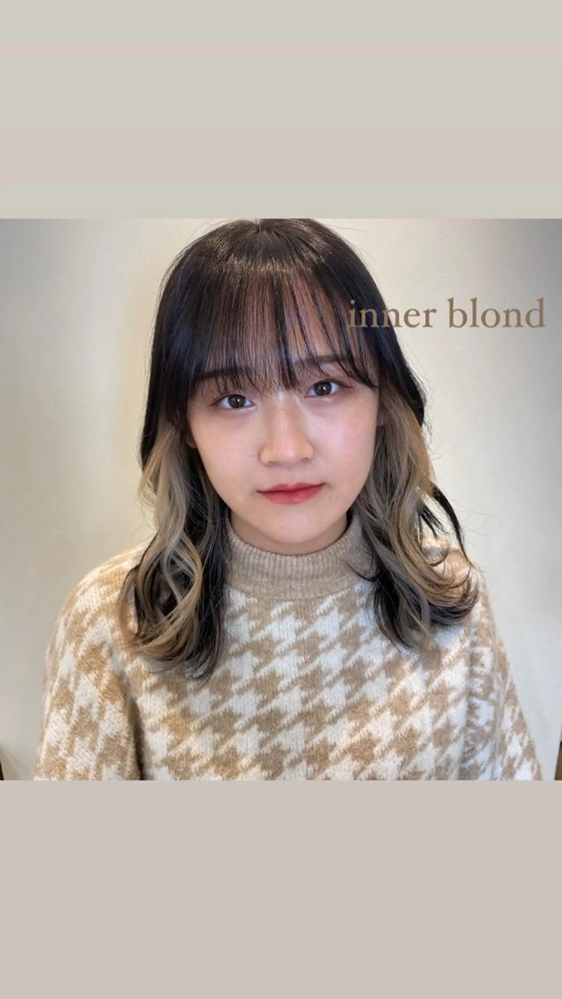 ミディアム SOLO所属・奈良 彩華のヘアスタイル