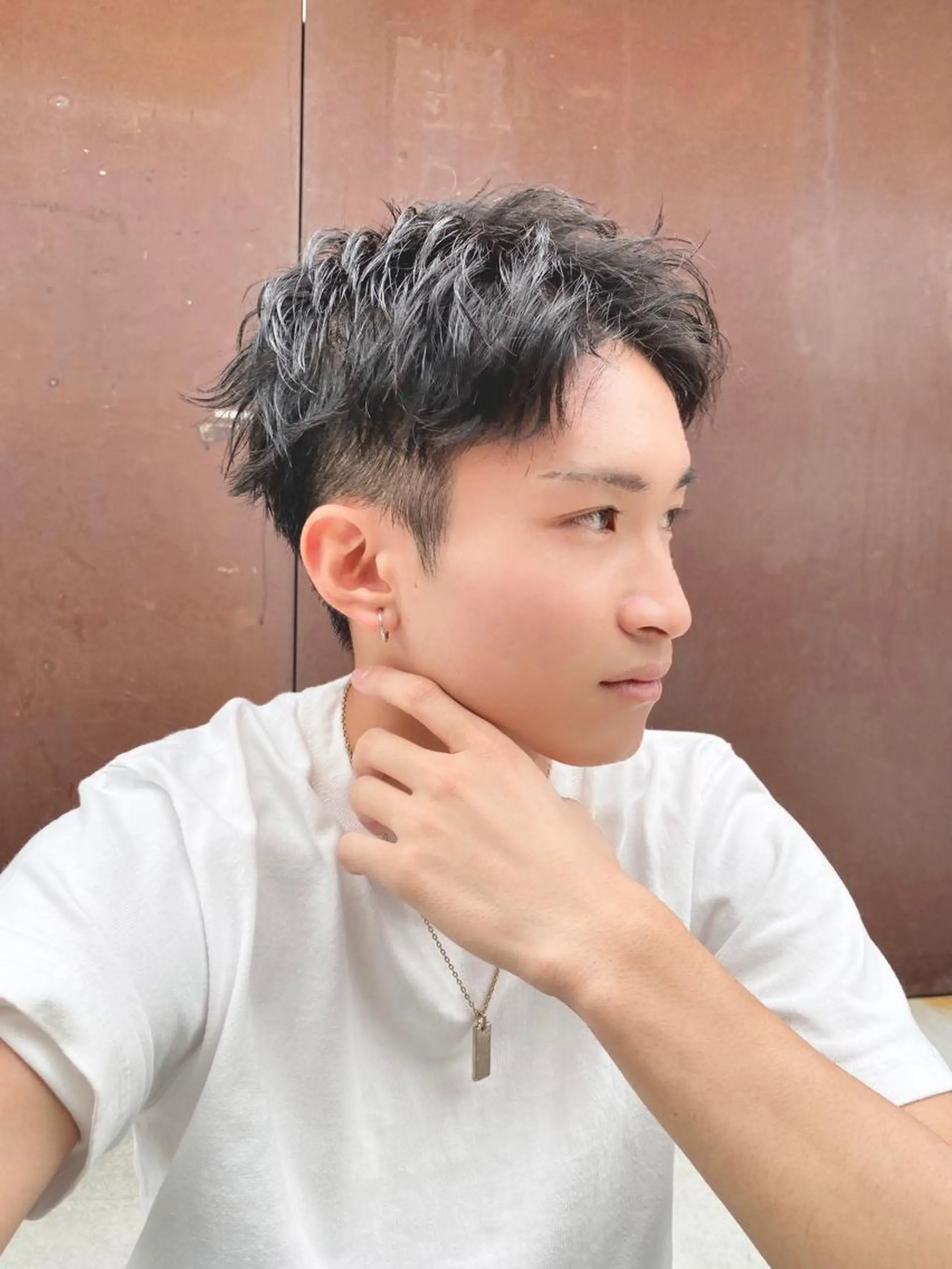 パーマ メンズ カット ヘアカラー パーマ ヘアセット メンズブリーチカラー /パーマ ごーた立川のヘアスタイル