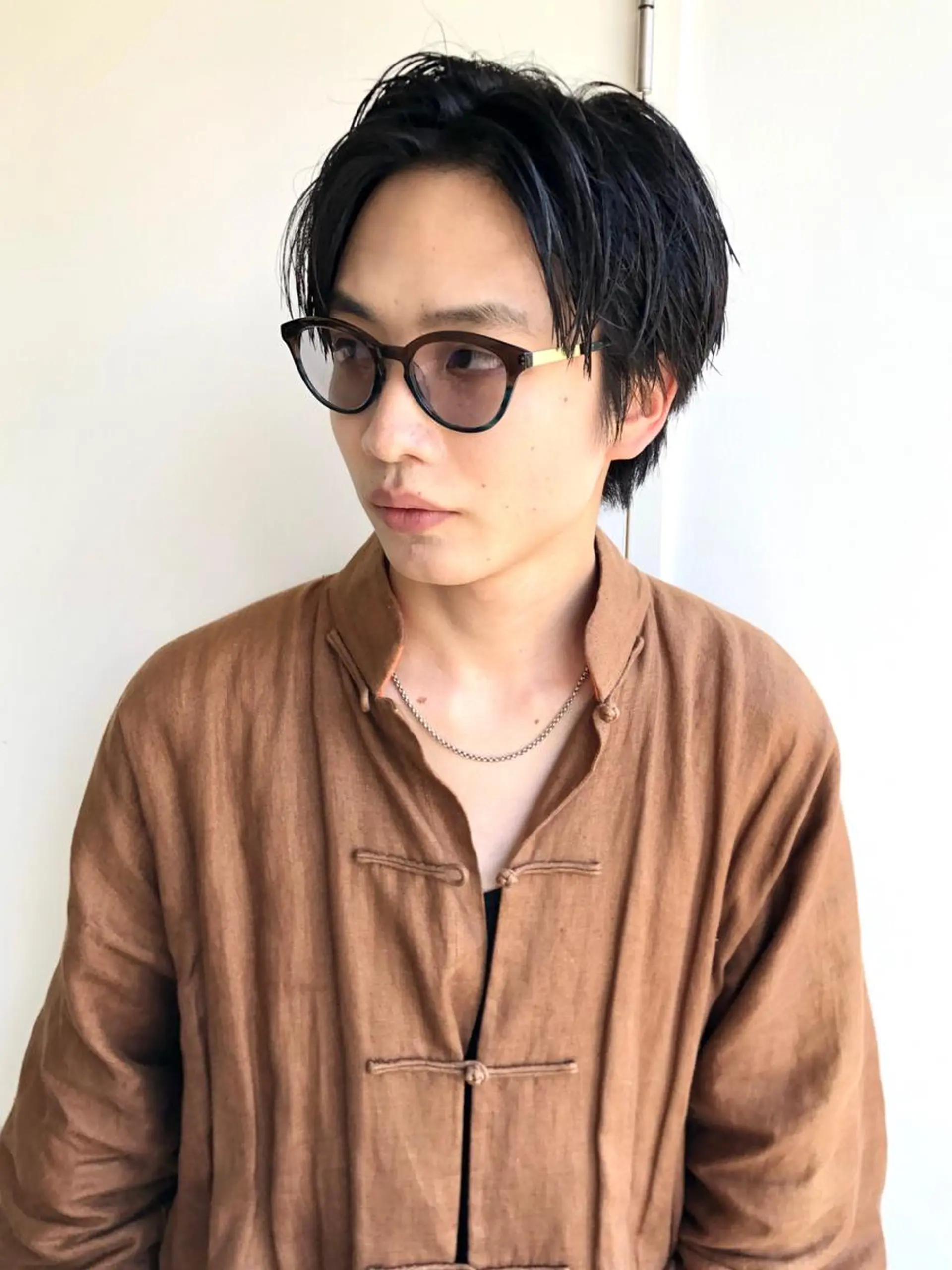 メンズ センターパート カット 渋谷メンズカット/ 工藤靖也のヘアスタイル