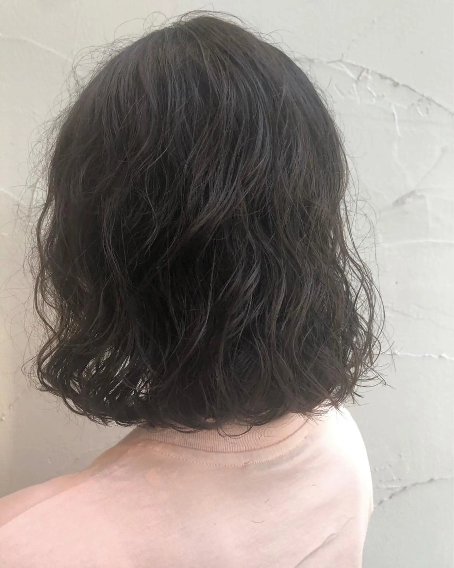 ミディアム パーマ ミディアムパーマ ボブ デジタルパーマ 大岩 茉愉のヘアスタイル