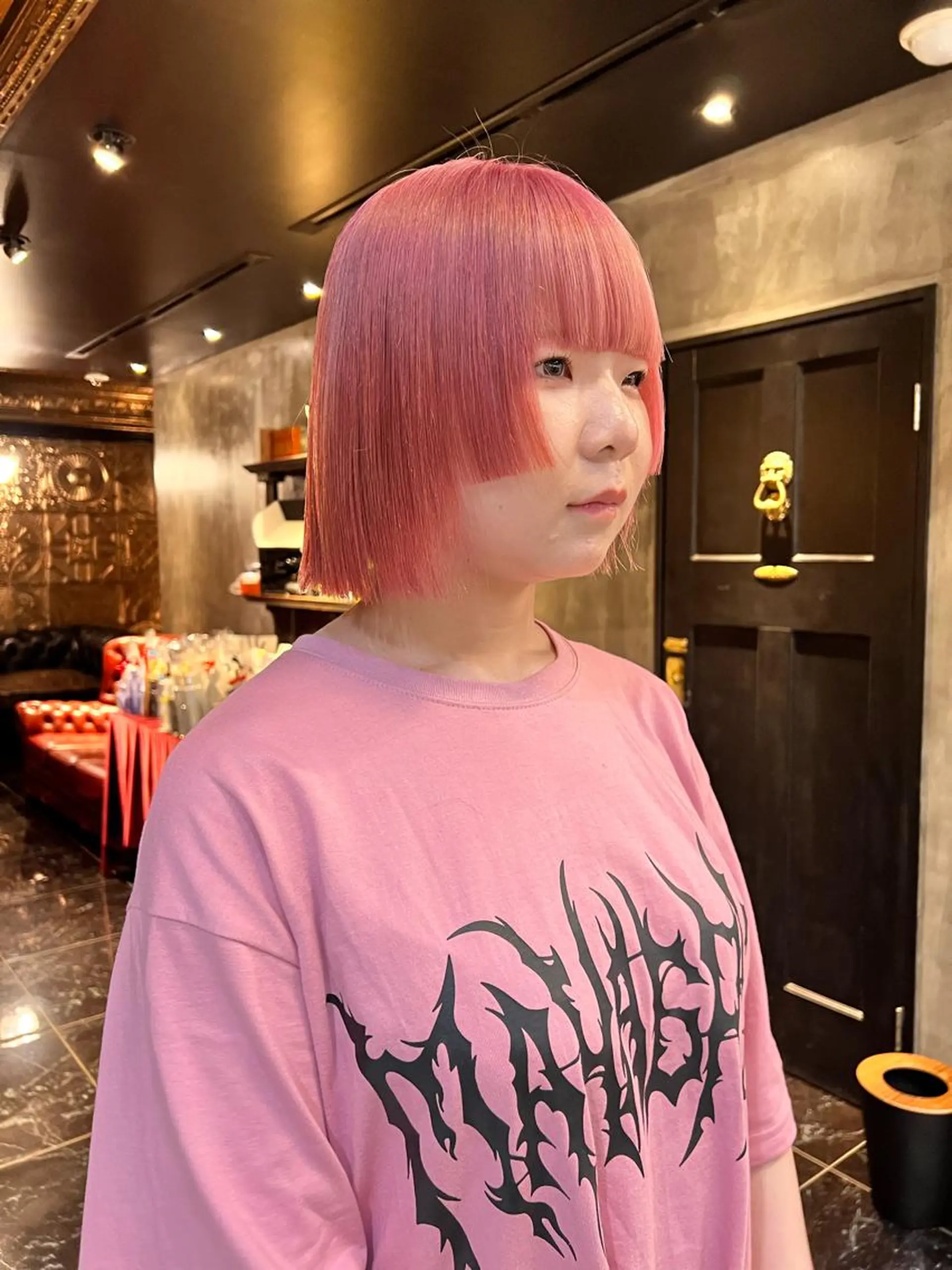 ミディアム カラー カット ヘアカラー haco＋所属・圧倒的デザイン力 店長🎨RENAのヘアスタイル