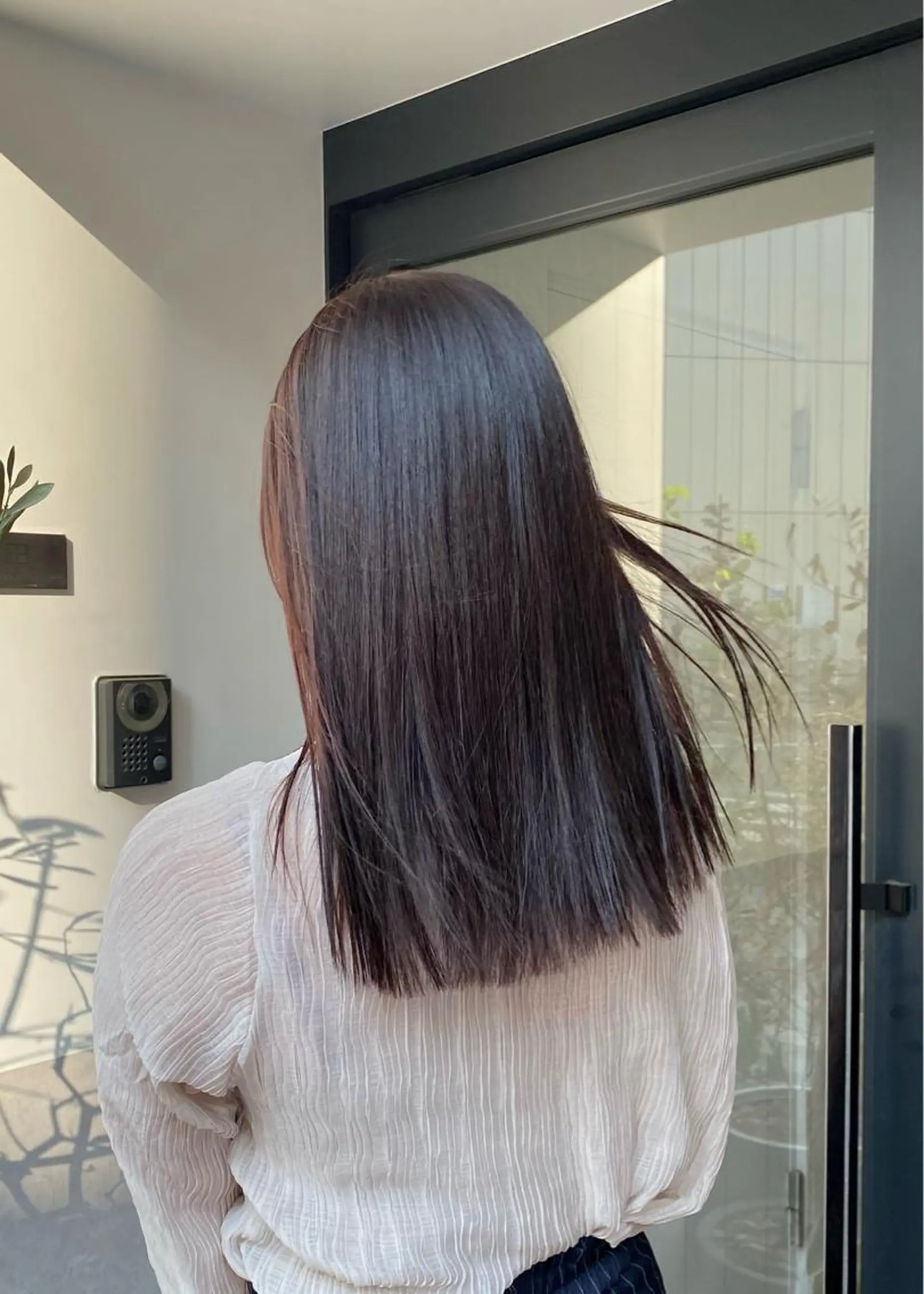 セミロング カラー アイブロウ ヘアカラー トリートメント お洒落カジュアル🍃 まなとのヘアスタイル