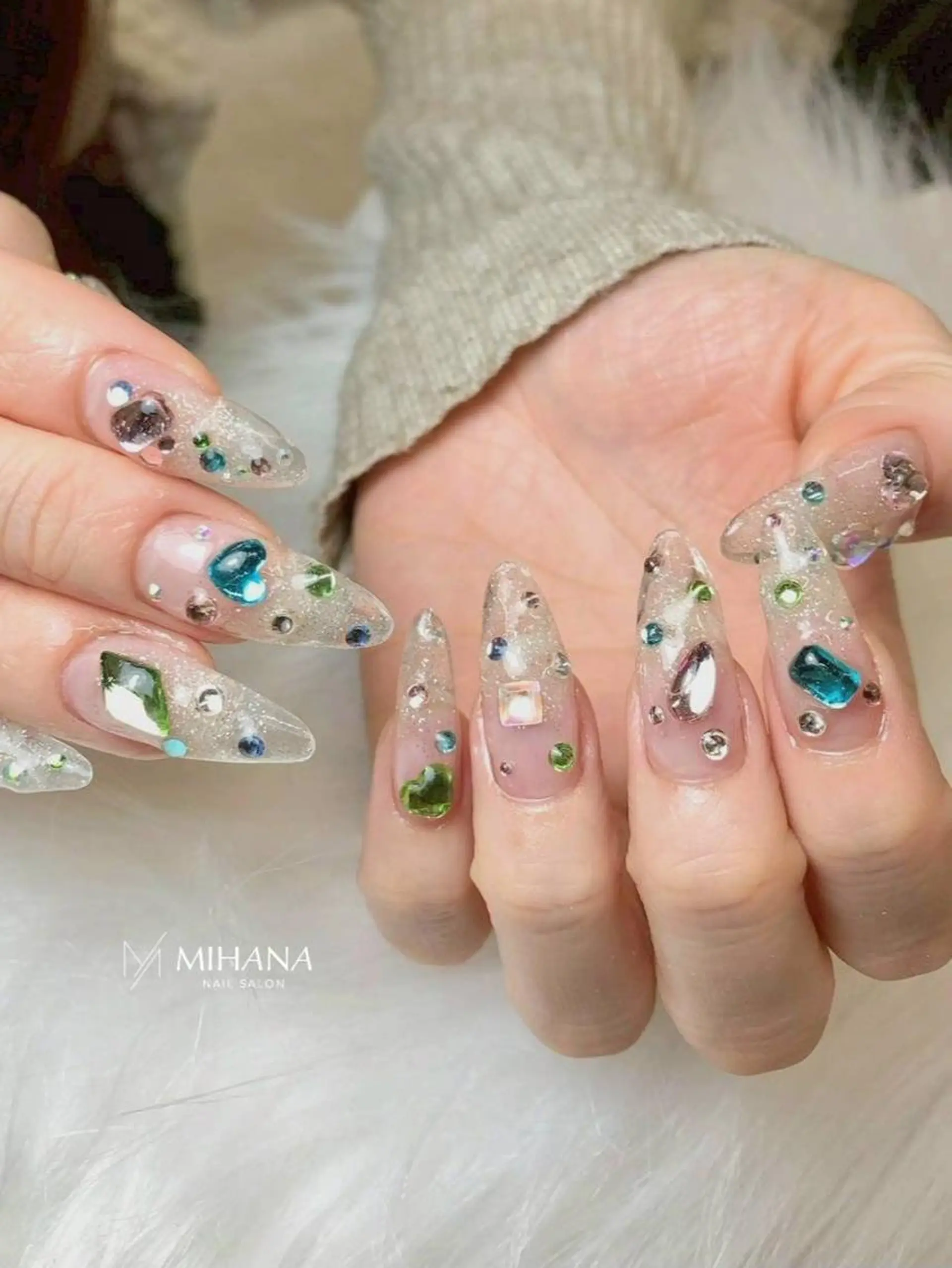 ネイル ジェルネイル 韓国ネイル パラジェル ワンホンネイル MIHANAネイル /Jrネイリストのネイルデザイン