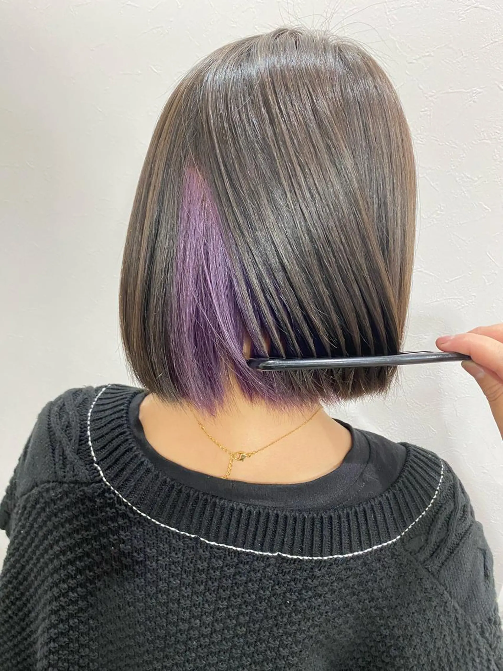 ミディアム カラー カット ヘアカラー トリートメント 店長 奈須 雄紀のヘアスタイル