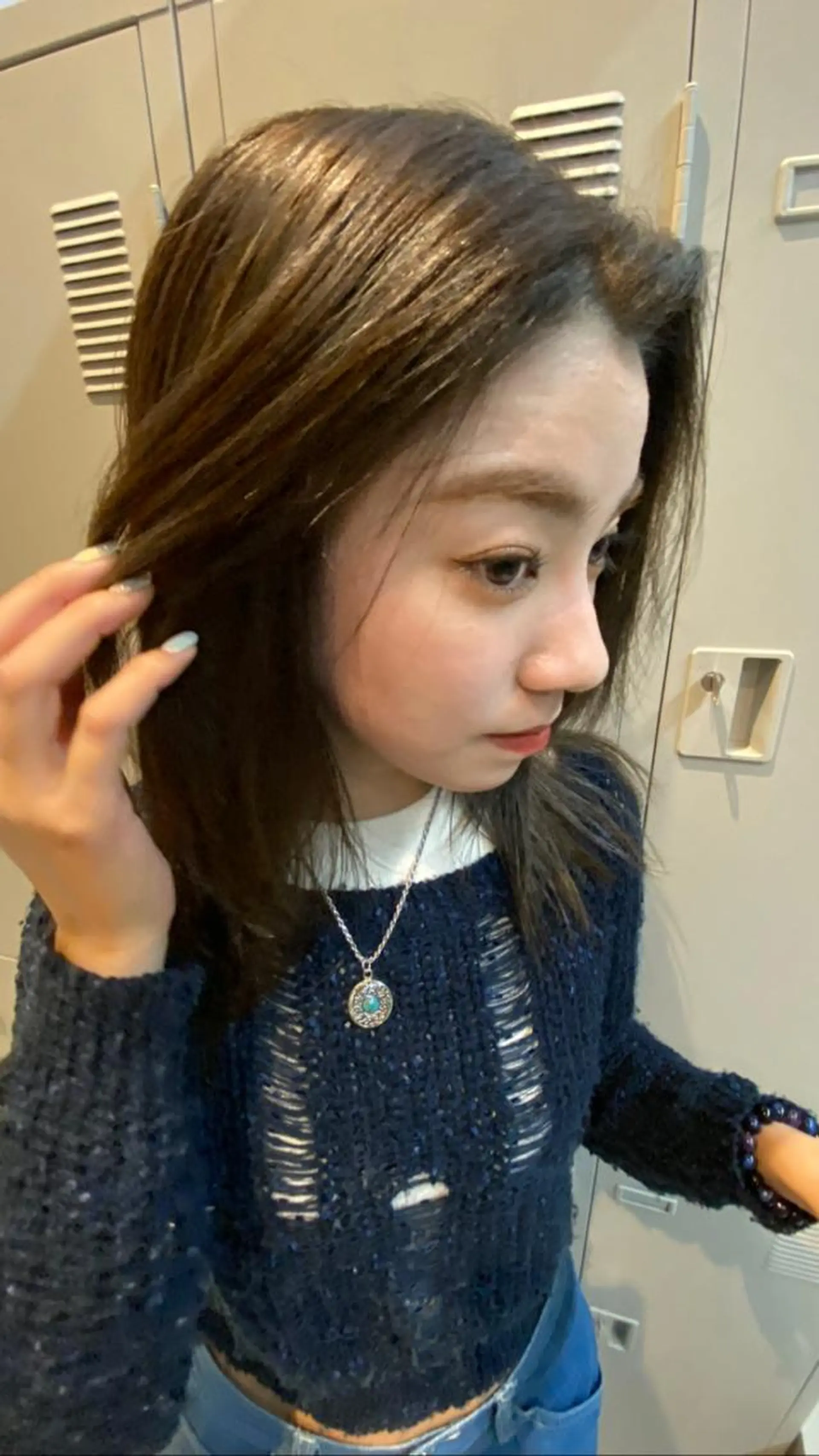 ミディアム yara reinのヘアスタイル