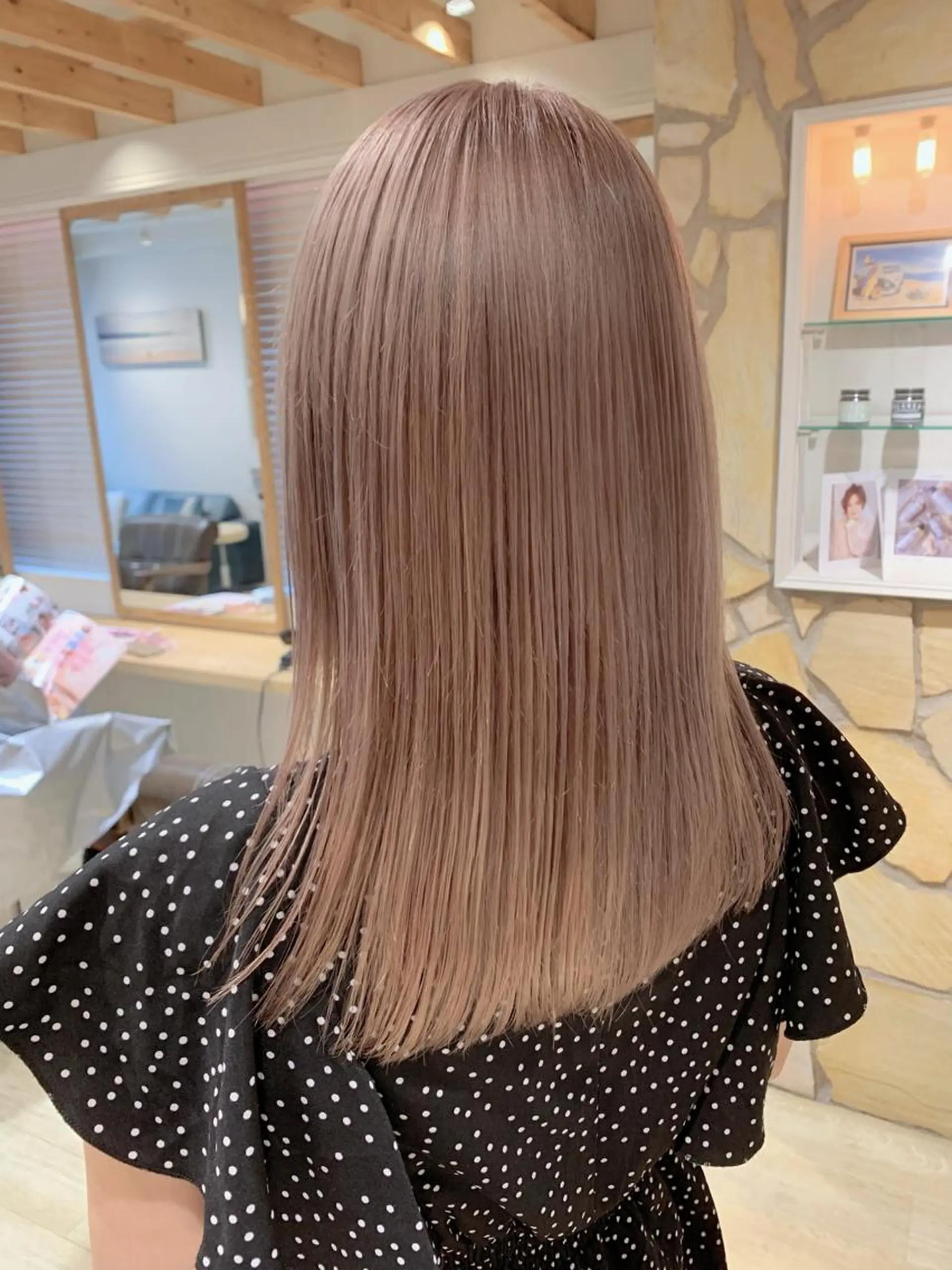セミロング ヘアカラー 新宿 木下拓哉のヘアスタイル
