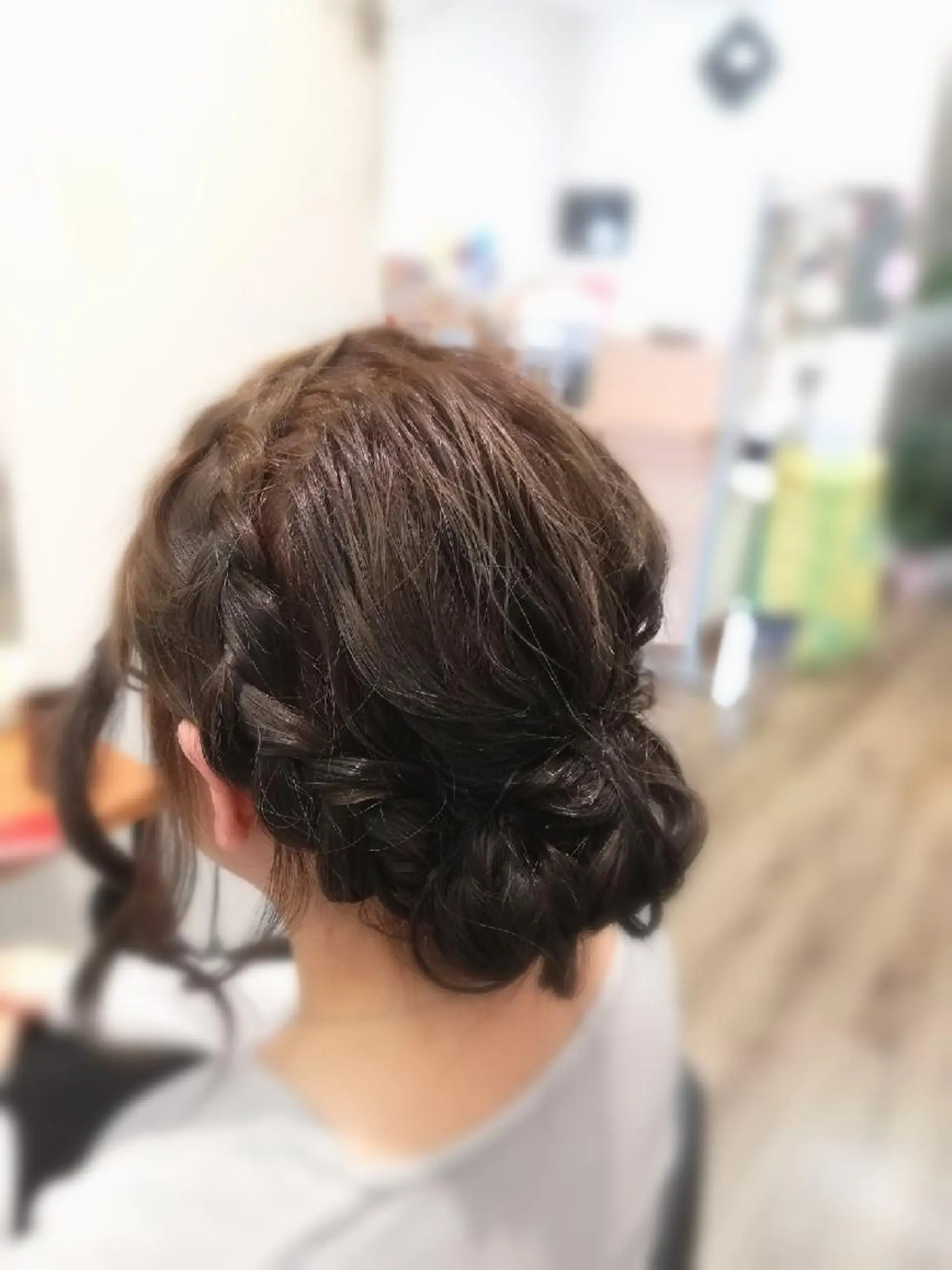 セミロング ヘアアレンジ カラー 北林 弘展のヘアスタイル