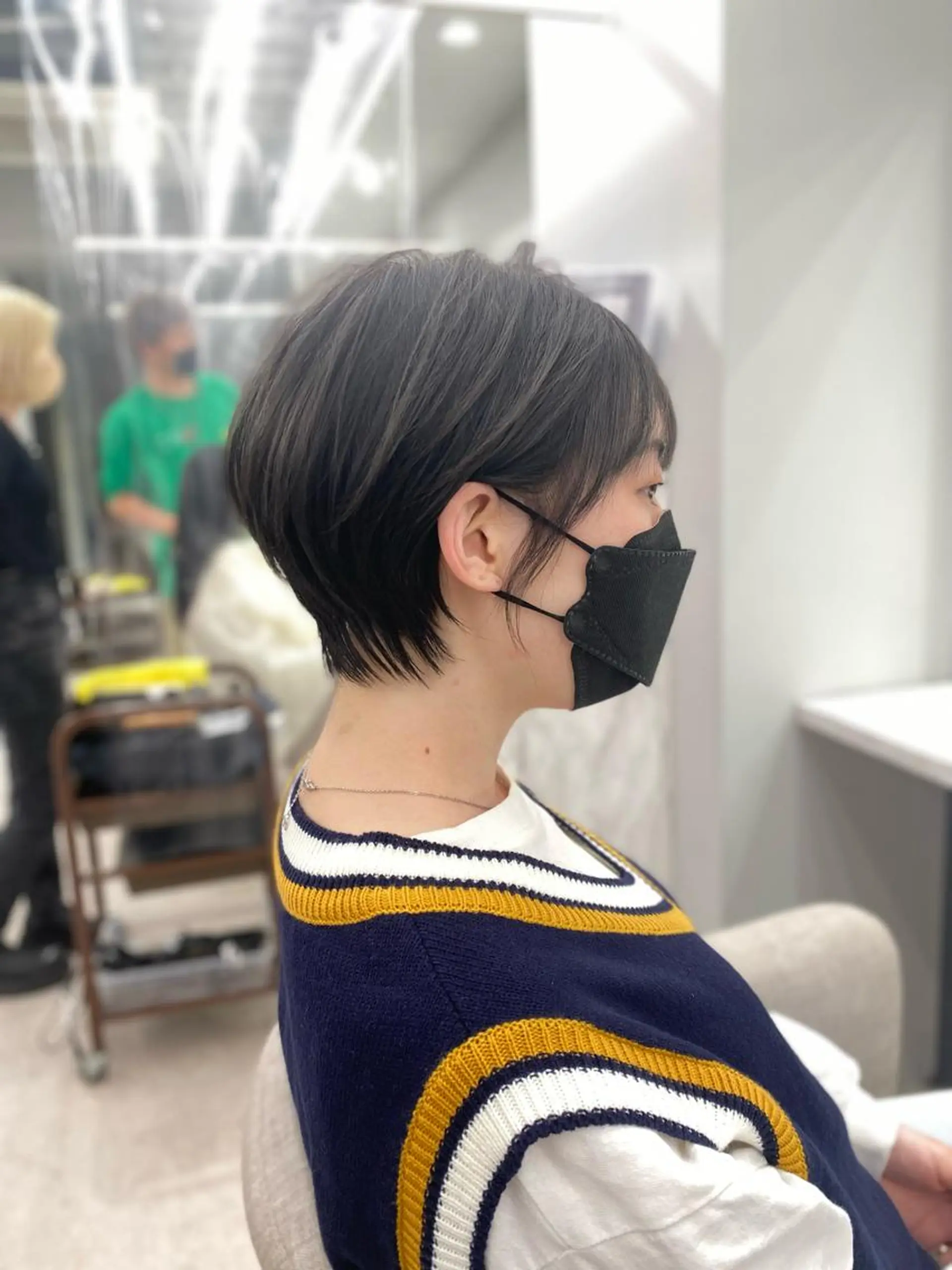 ショート 京都レイヤーカット/ 縮毛矯正/羽柴りくのヘアスタイル